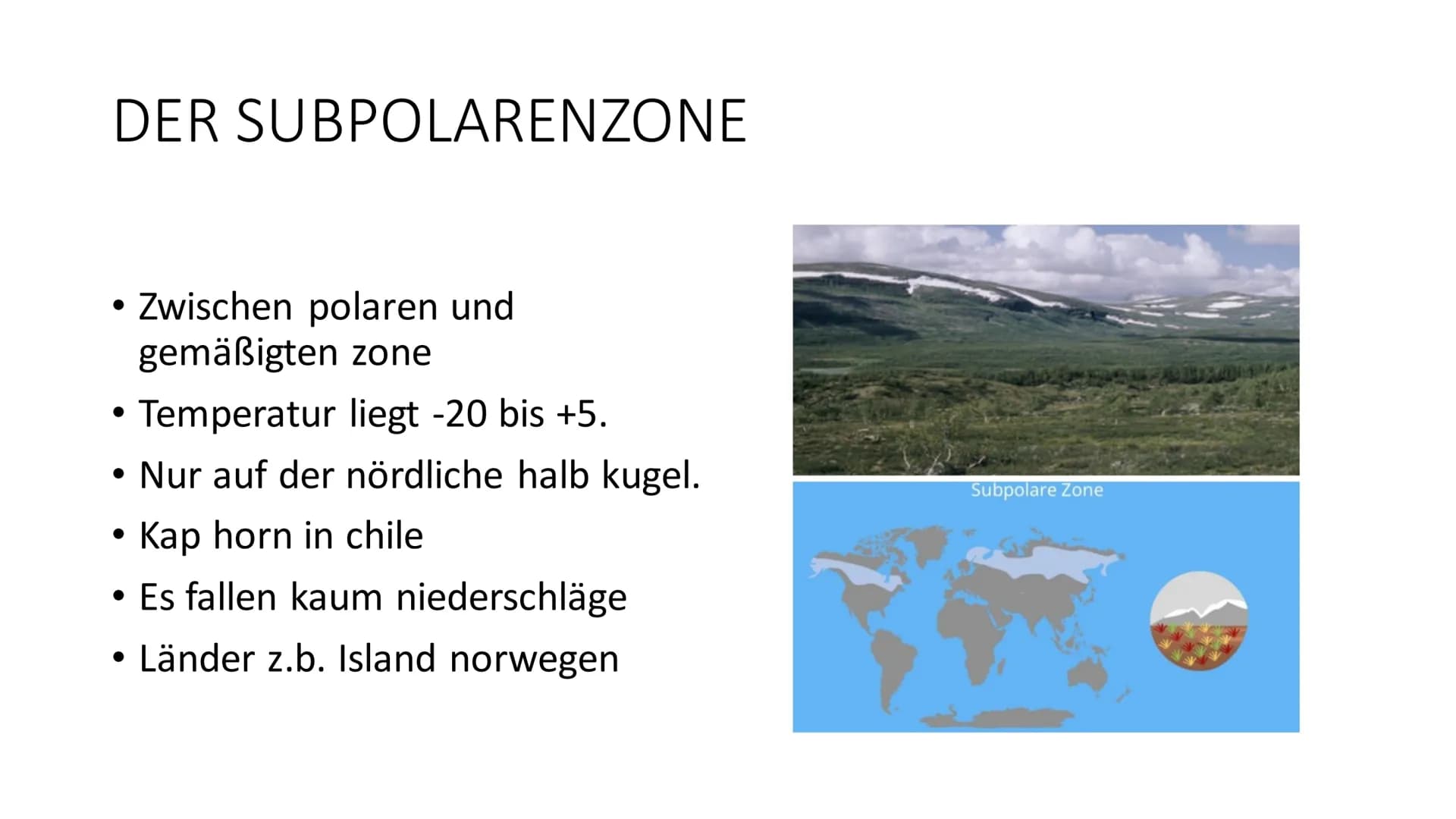 # KLIMAZONEN DER ERDE

fragen am Ende # DER POLARE ZONE

*   Südpol und Nordpol
*   Tiere: Pinguin und Eisbär
*   Durchschnittliche Temperat