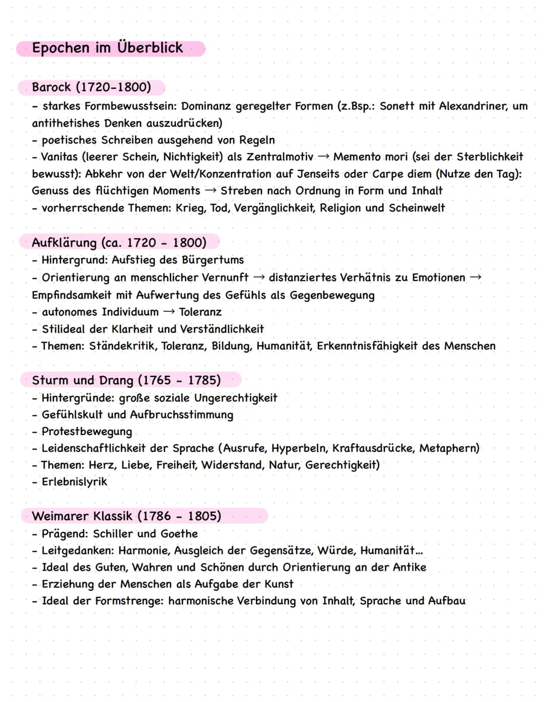 # Lernzettel: Vorprüfung Deutsch

## Dramenszenenanalyse

### Einleitung:
- Kreativer Einstieg mit Zitat
- Titel, Autor, Thema, Textsorte
- 
