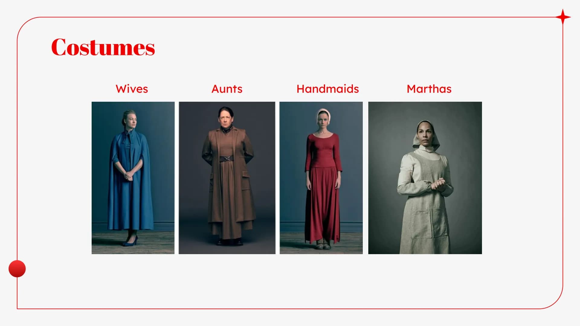 # The Handmaid's

Tale

THE HANDMAID'S TALE  # Plot summary

Republic of Gilead, a totalitarian state in America

:

*   One of the few woma