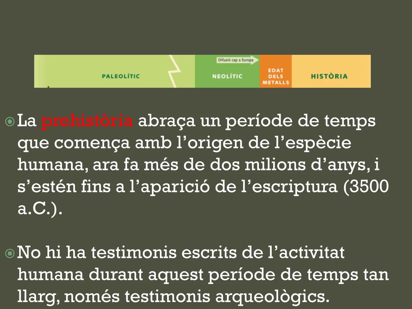 # Tema 7.

# La Prehistòria

Ciències socials, geografia i història

Primer curs # Introducció Tanqueu els ulls i penseu en la prehistòria.
