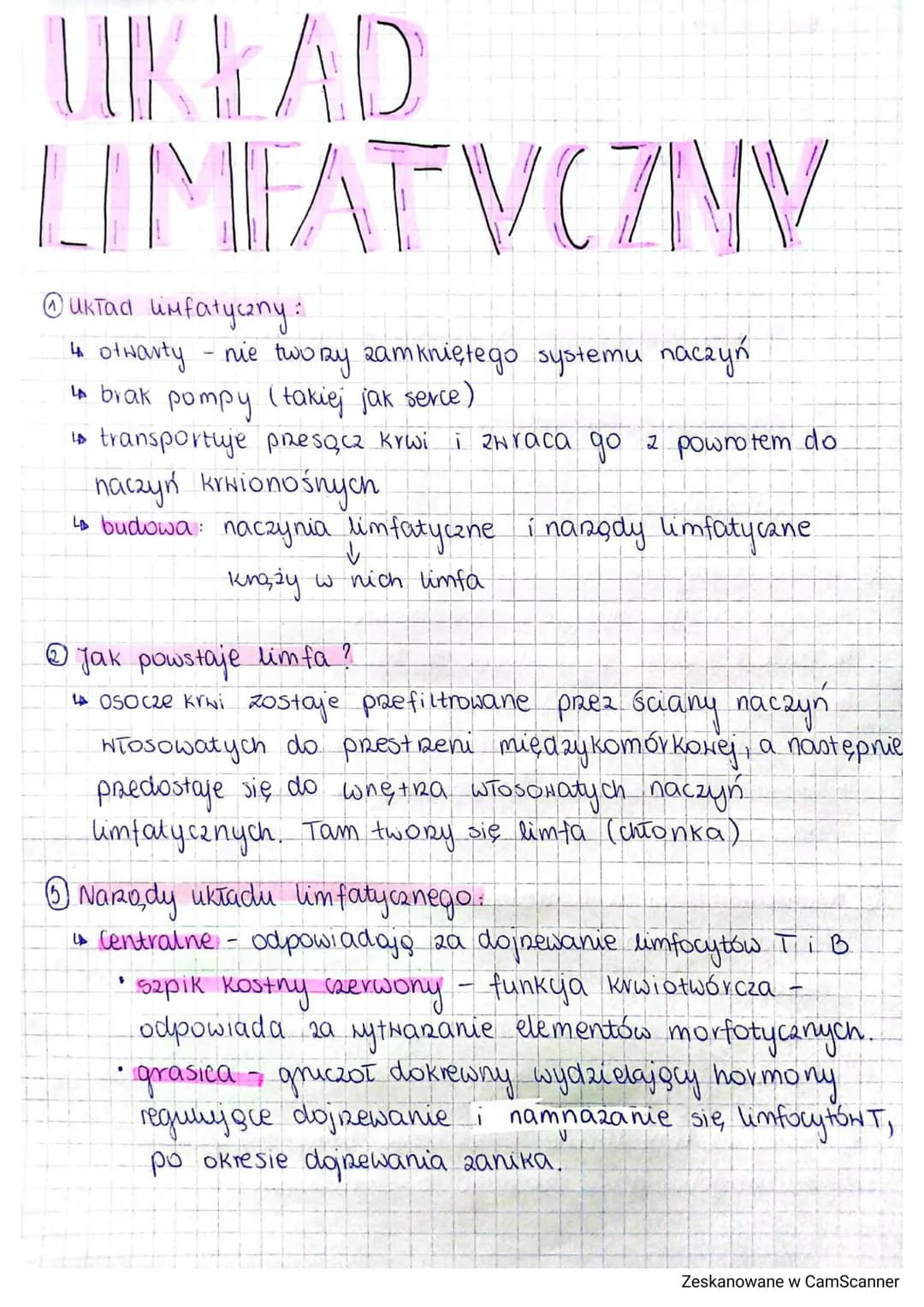 # UKŁAD
LIMFAT VOZINV

@układ lumfatyczny:

4 otwarty - nie twory zamkniętego systemu naczyń

A brak pompy (takiej jak serce)

transportuje 