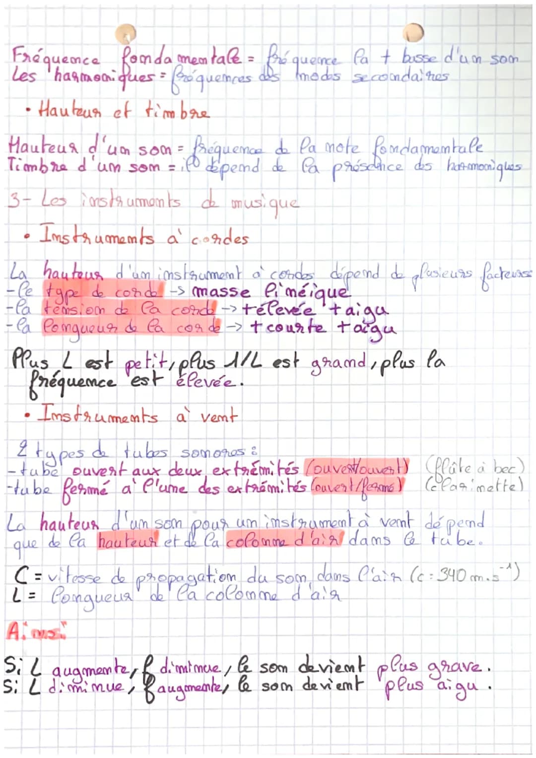 # Som, phénomène vibratoire

1-Période et fréquence

•Période d'ume oscillatiom

La plus petite durée au bout de laquate um phémomone
périod