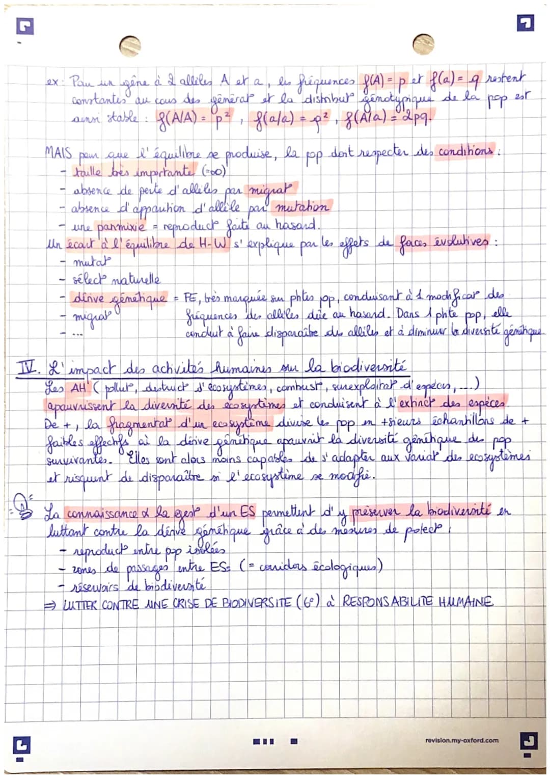 ES SVT: La brodiversité et son évolution

INTRO. La bredeveinté du vivant est la diversité à différentes échelles :
- diversité génétique : 