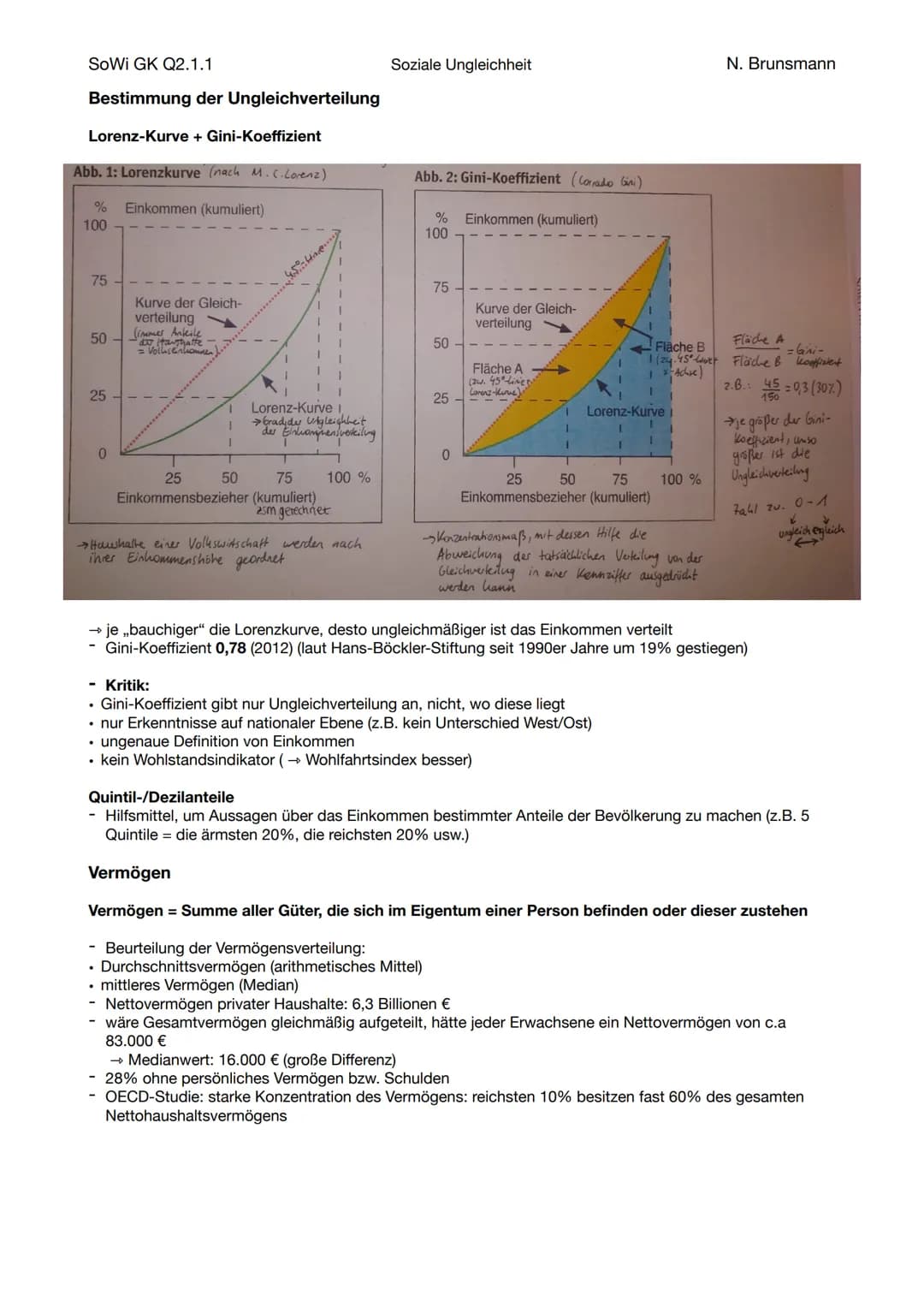 SoWi GK Q2.1.1
Soziale Ungleichheit
Soziale Ungleichheit
N. Brunsmann

Definition

„Als soziale Ungleichheit bezeichnet man wertvolle, nicht
