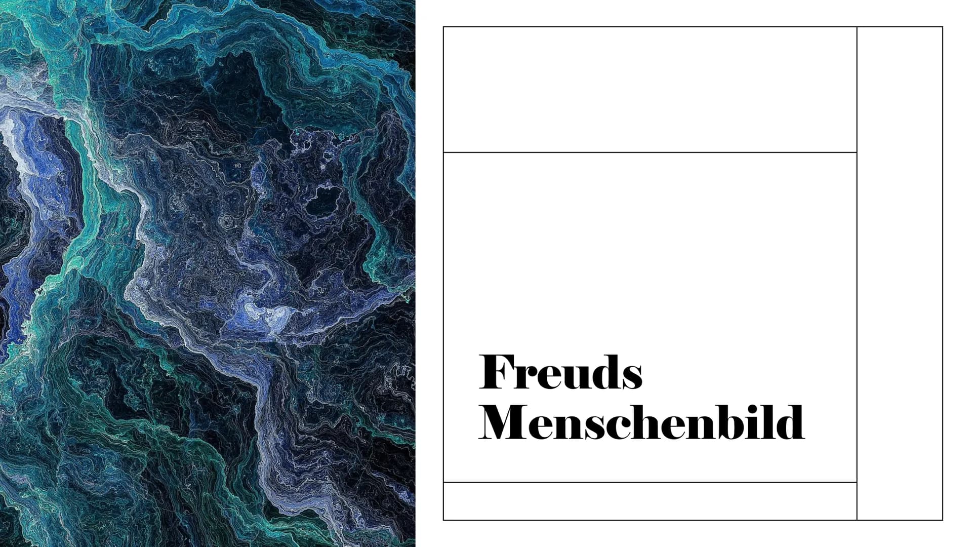 Freuds
Menschenbild Menschenbild:

Der Begriff „Menschenbild", steht für die
Vorstellung, die jemand vom Wesen des
Menschen hat.

Jeder päda