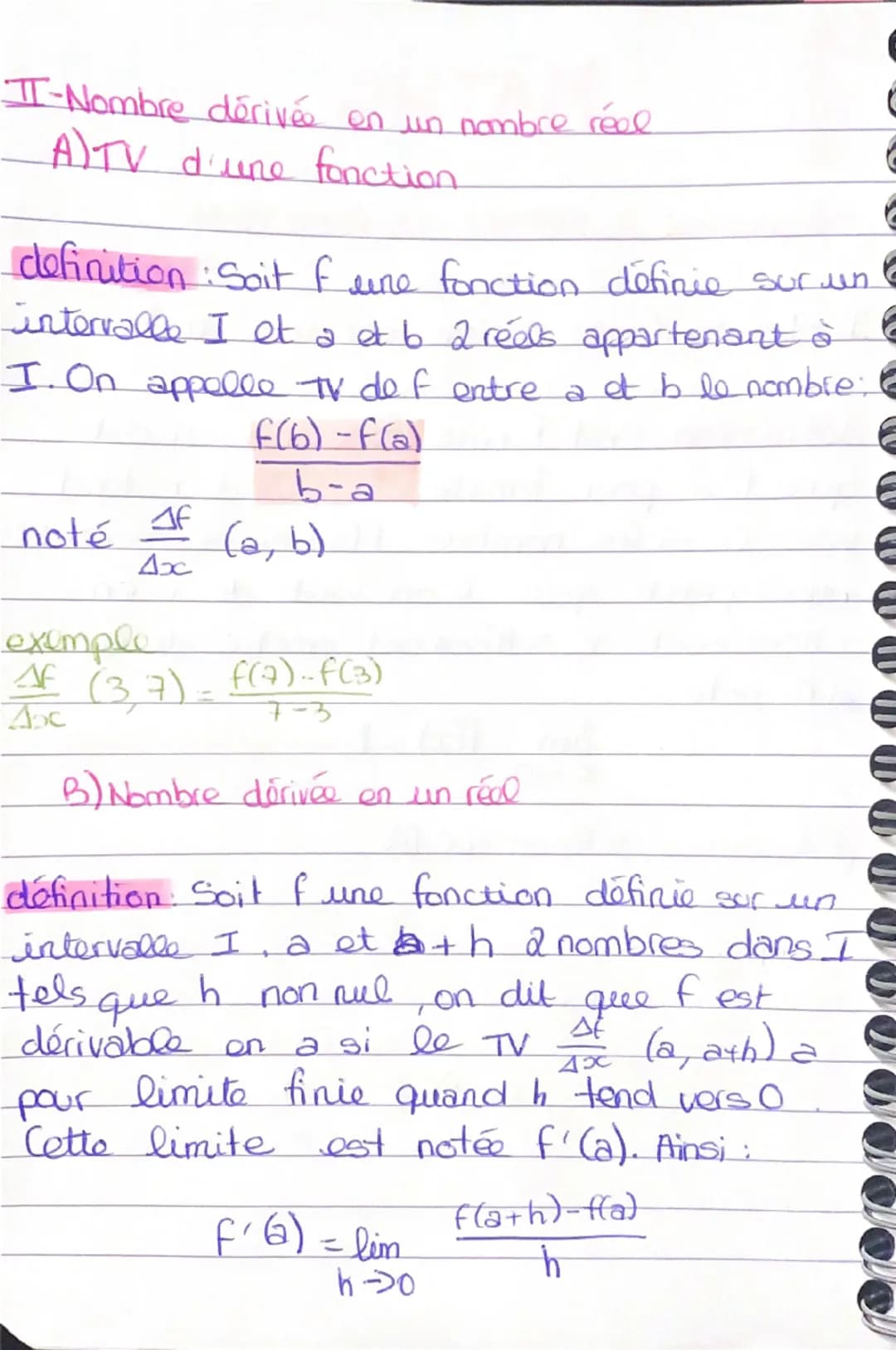 MATHS

Séquence 2: DÉRIVÉE DE FONCTION

I-Limite finie d'une fonction en O

définition: Soit fune fonction, on dit
que f à pour limite I qua