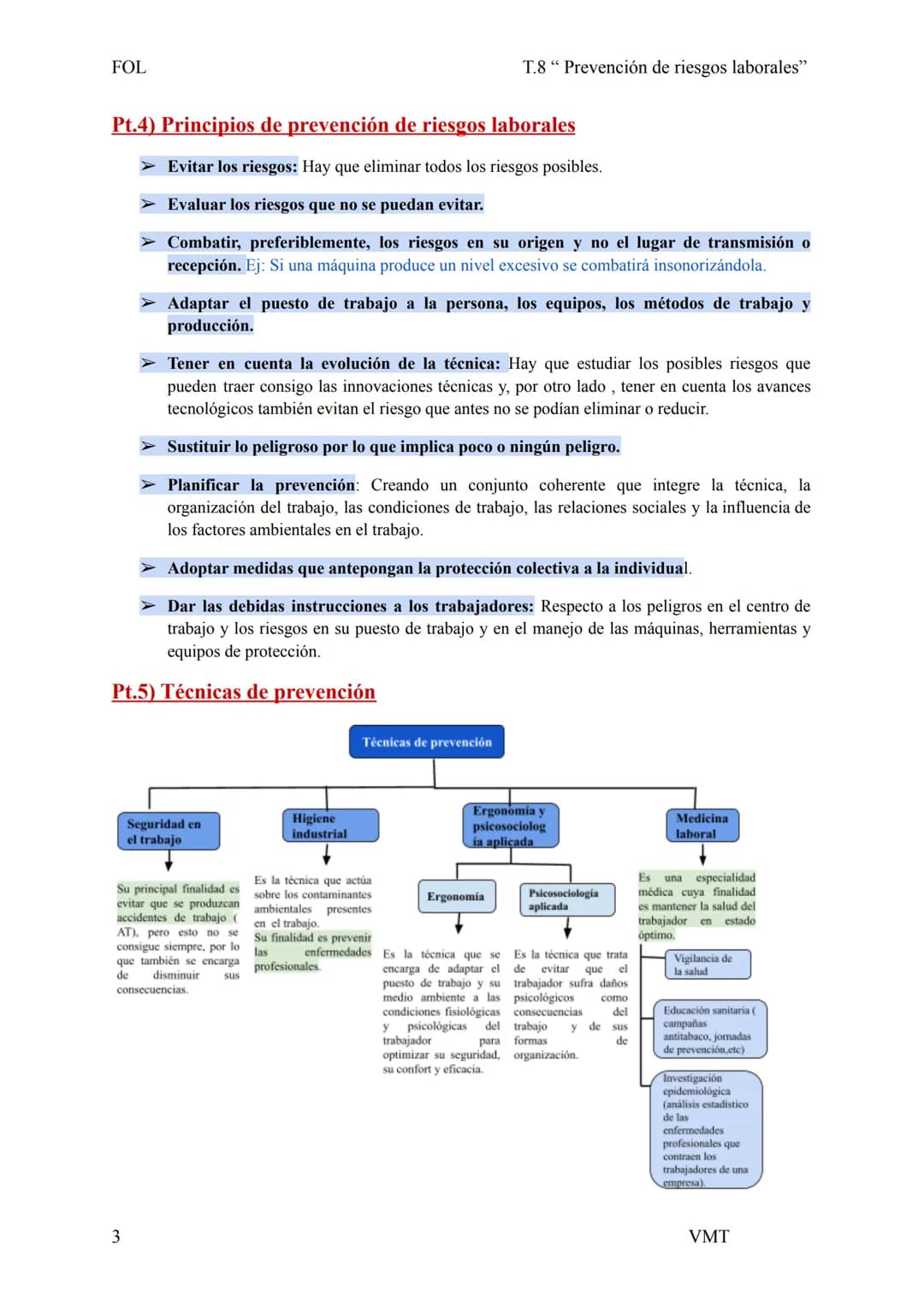 FOL
T.8 " Prevención de riesgos laborales"

Pt.1) Marca normativo básico

La normativa española en materia de prevención de riesgos laborale