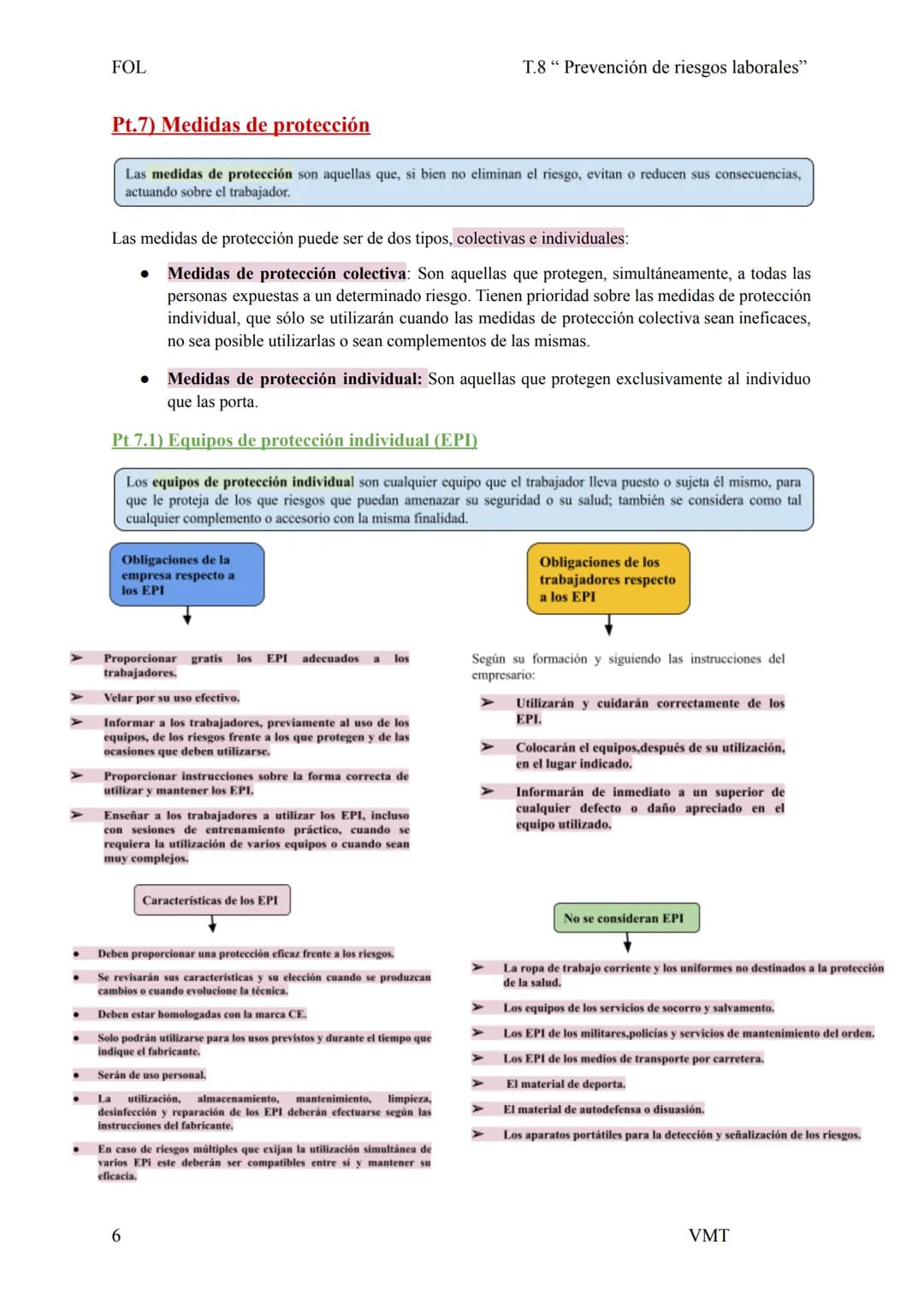 FOL
T.8 " Prevención de riesgos laborales"

Pt.1) Marca normativo básico

La normativa española en materia de prevención de riesgos laborale