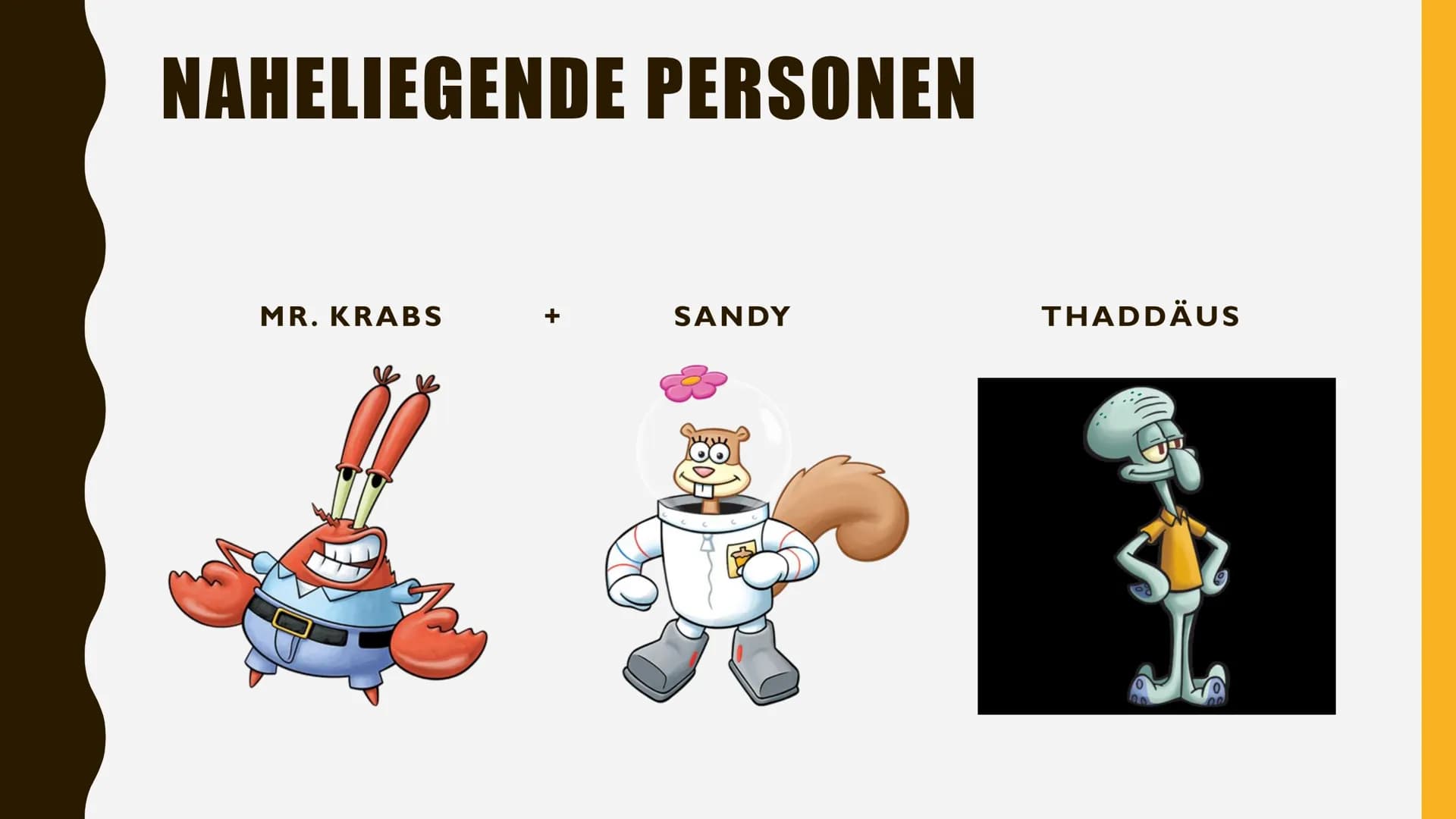 SPONGEBOB
SCHWAMMKOPF
PRÄSENTIERT VON
ALIZA &NEVA # ICH BIN
BEREIT

Er verwendet
dieses Zitat wenn
er zur Arbeit
geht. # GLIEDERUNG

1. BIOG