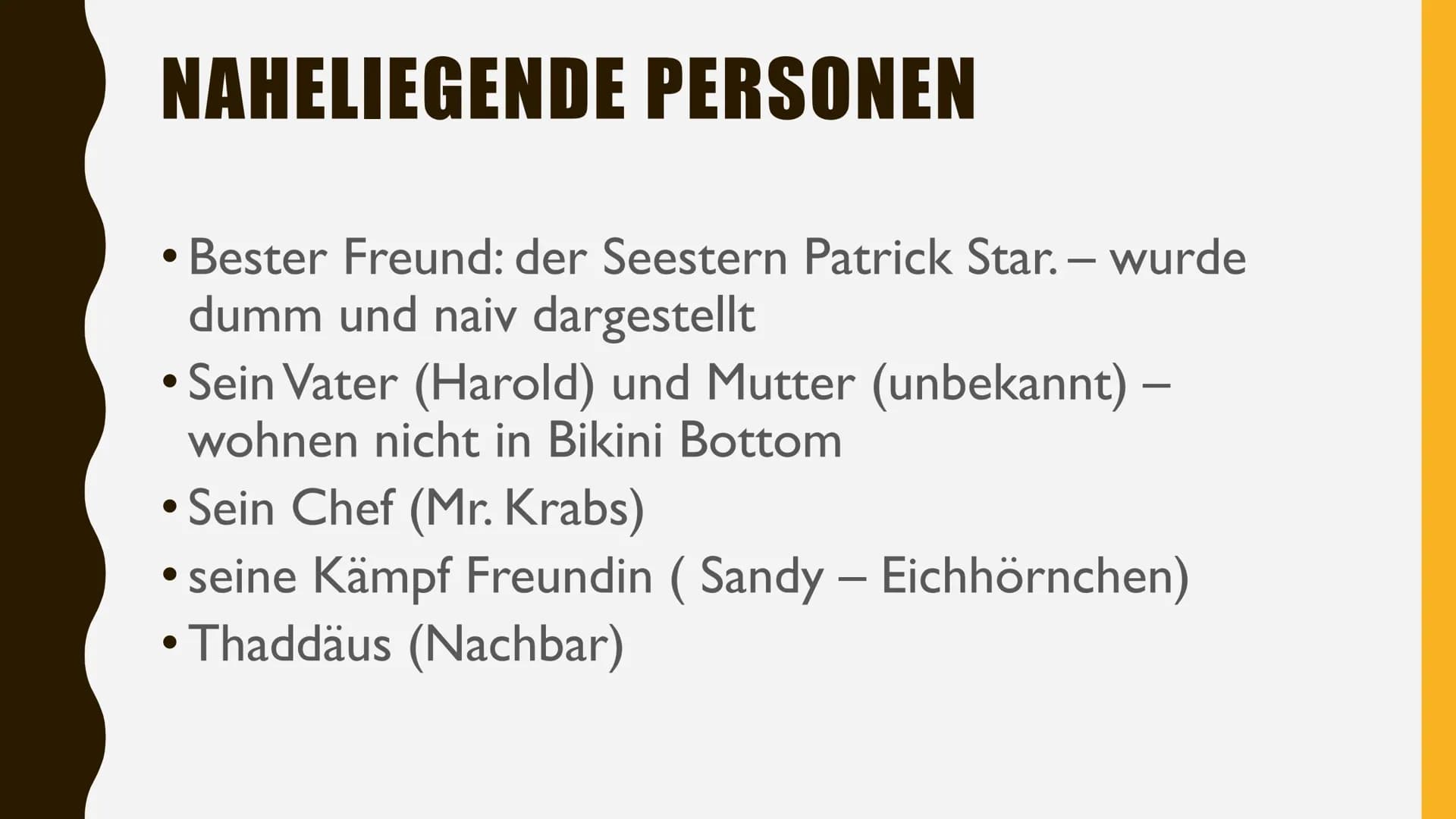 SPONGEBOB
SCHWAMMKOPF
PRÄSENTIERT VON
ALIZA &NEVA # ICH BIN
BEREIT

Er verwendet
dieses Zitat wenn
er zur Arbeit
geht. # GLIEDERUNG

1. BIOG