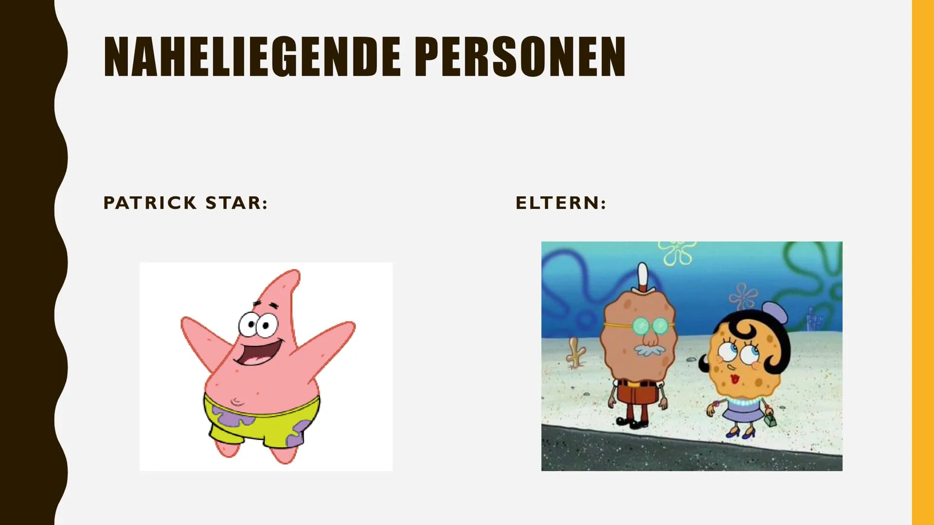 SPONGEBOB
SCHWAMMKOPF
PRÄSENTIERT VON
ALIZA &NEVA # ICH BIN
BEREIT

Er verwendet
dieses Zitat wenn
er zur Arbeit
geht. # GLIEDERUNG

1. BIOG