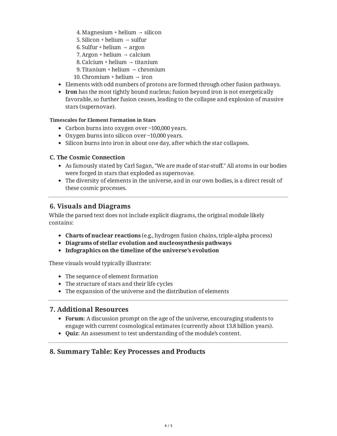 # Module 1: The Universe - Comprehensive Summary

## 1. Module Overview and Objectives

This module, part of a Physical Science course at Ne