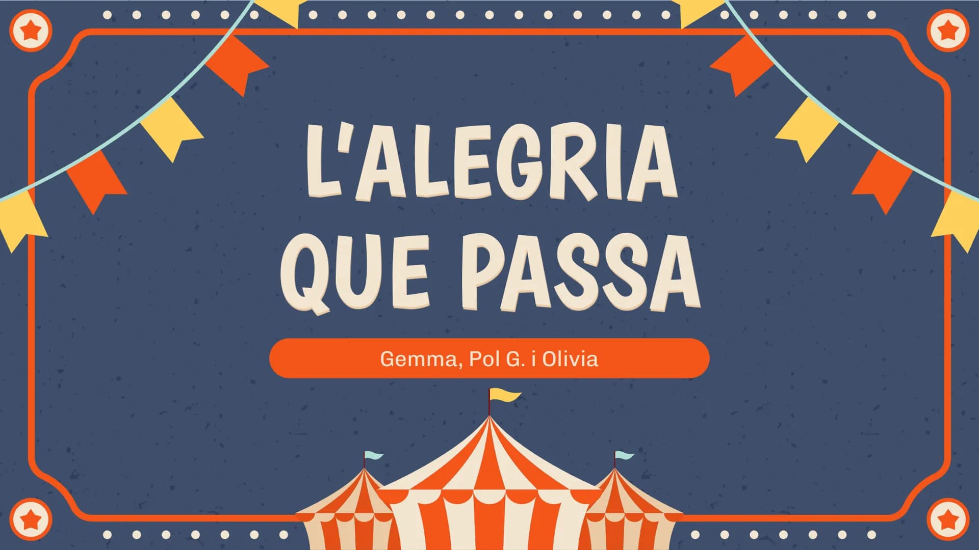 # L'ALEGRIA
## QUE PASSA

Gemma, Pol G. i Olivia # ÍNDEX

1. Autor
2. Context literari
3. Gènere i temàtica proncipal
4. Context literari
5.