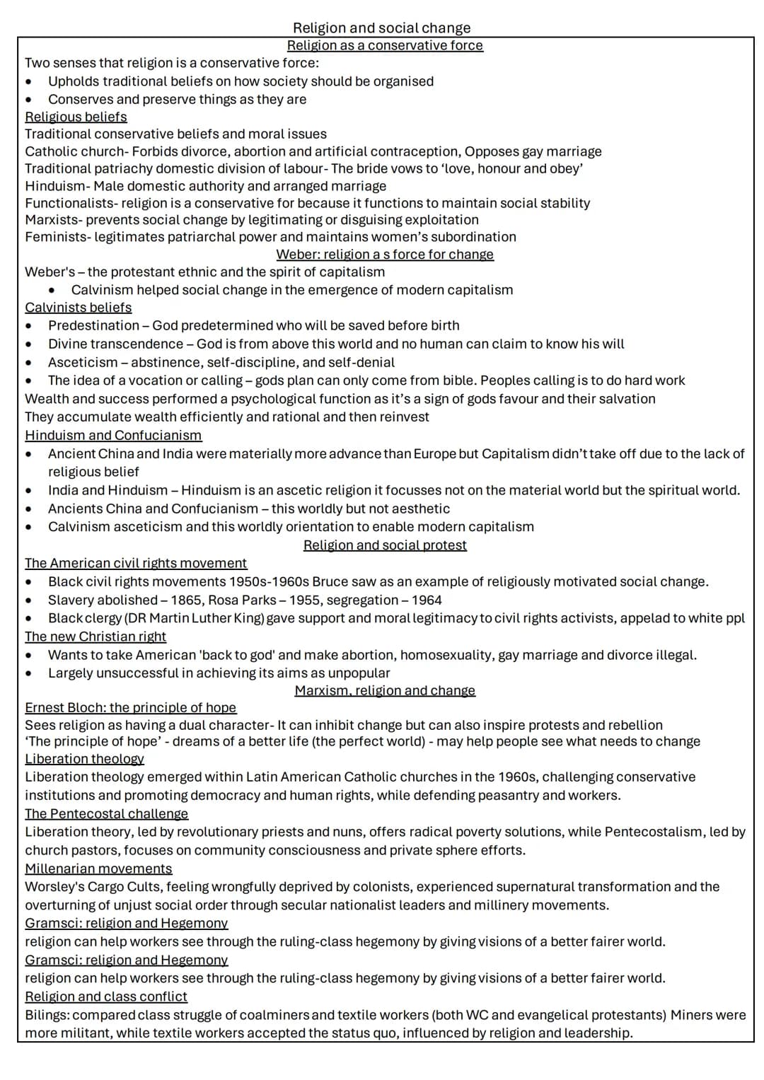 Beliefs in society

Theories of religion - pg 2

Religion and social change - pg 3

Secularisation - pg 4

Religion, renewal and choice - pg