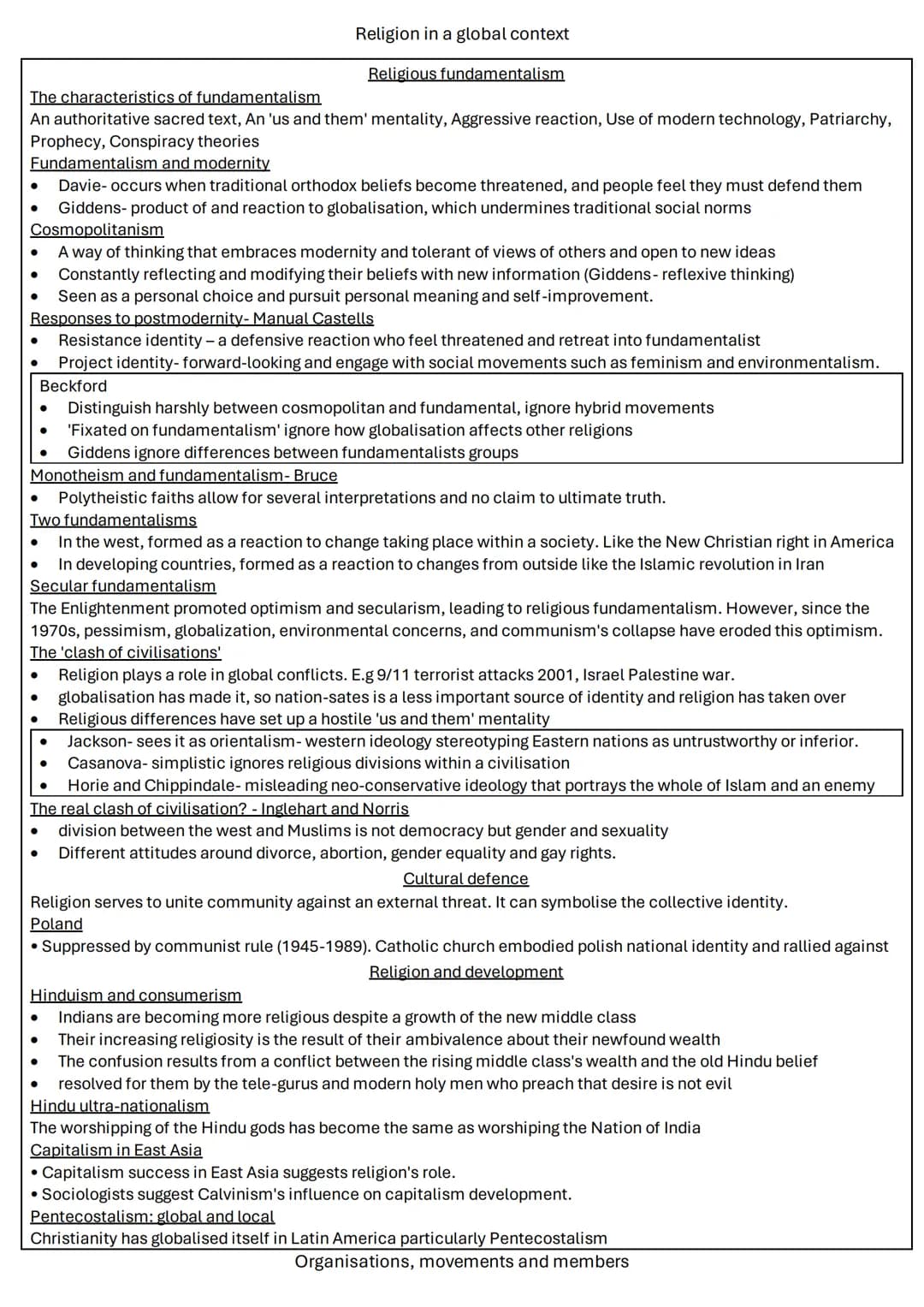 Beliefs in society

Theories of religion - pg 2

Religion and social change - pg 3

Secularisation - pg 4

Religion, renewal and choice - pg