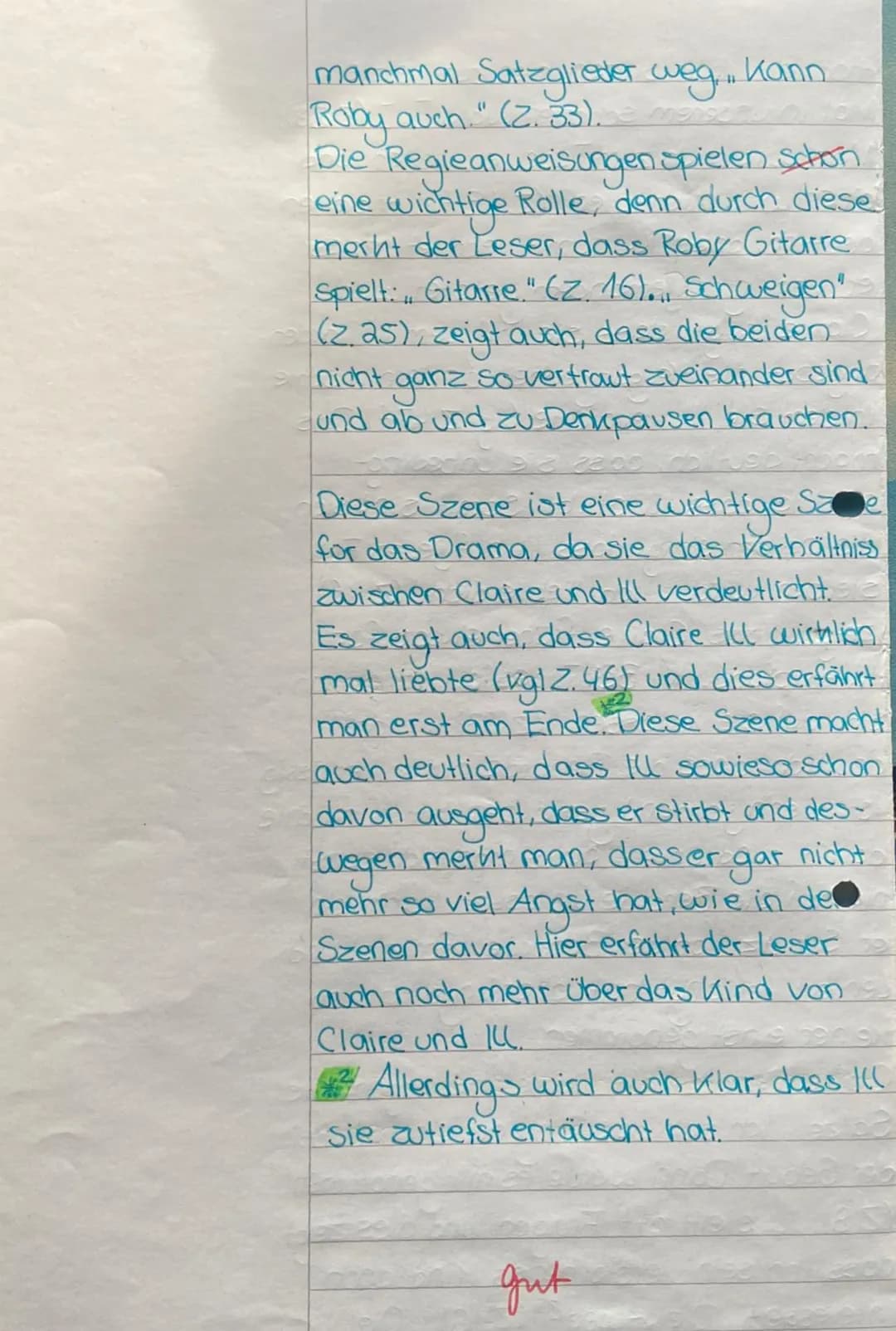 # Aufgabe: Verfasse eine Dramenszenenanalyse, indem Du folgende Szene aus dem Drama „Der
Besuch der alten Dame" von Friedrich Dürrenmatt int