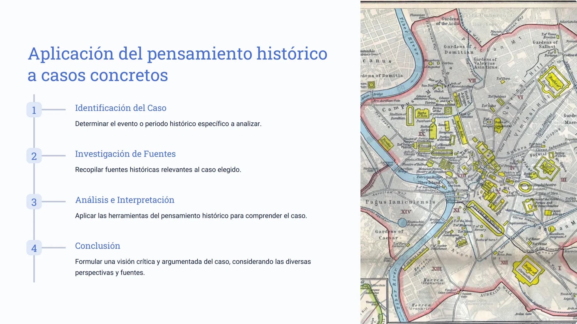 pensamiento
histórico

El pensamiento histórico nos permite comprender el pasado y
cómo éste impacta el presente. Esta herramienta nos ayuda