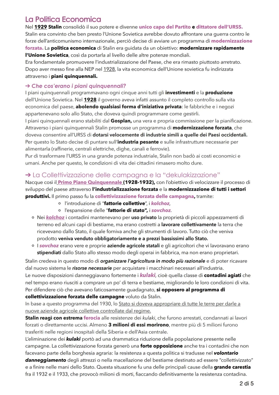 # Lo Stalinismo

La Lotta per la successione a Lenin

Nell'aprile del 1922 Stalin fu nominato segretario del Partito Comunista dell'Unione S