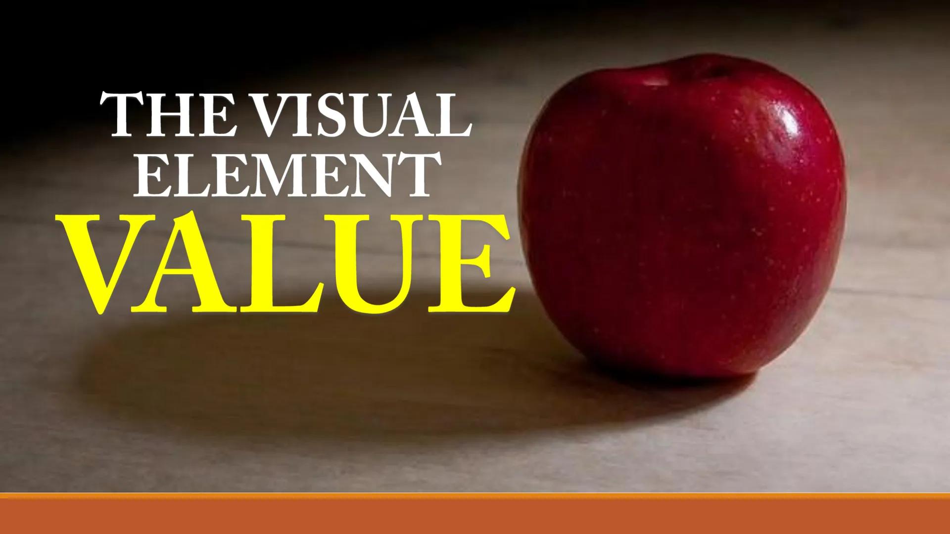 
<p>The Building Blocks of Composition in Arts</p>
<h2 id="thevisualelementvalue">The Visual Element - Value</h2>
<p>Value is an element of 