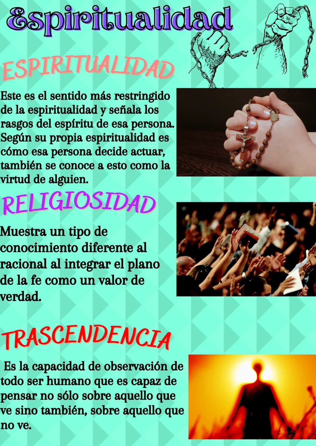 # Espiritualidad

ESPIRITUALIDAD

Este es el sentido más restringido
de la espiritualidad y señala los
rasgos del espíritu de esa persona.
S