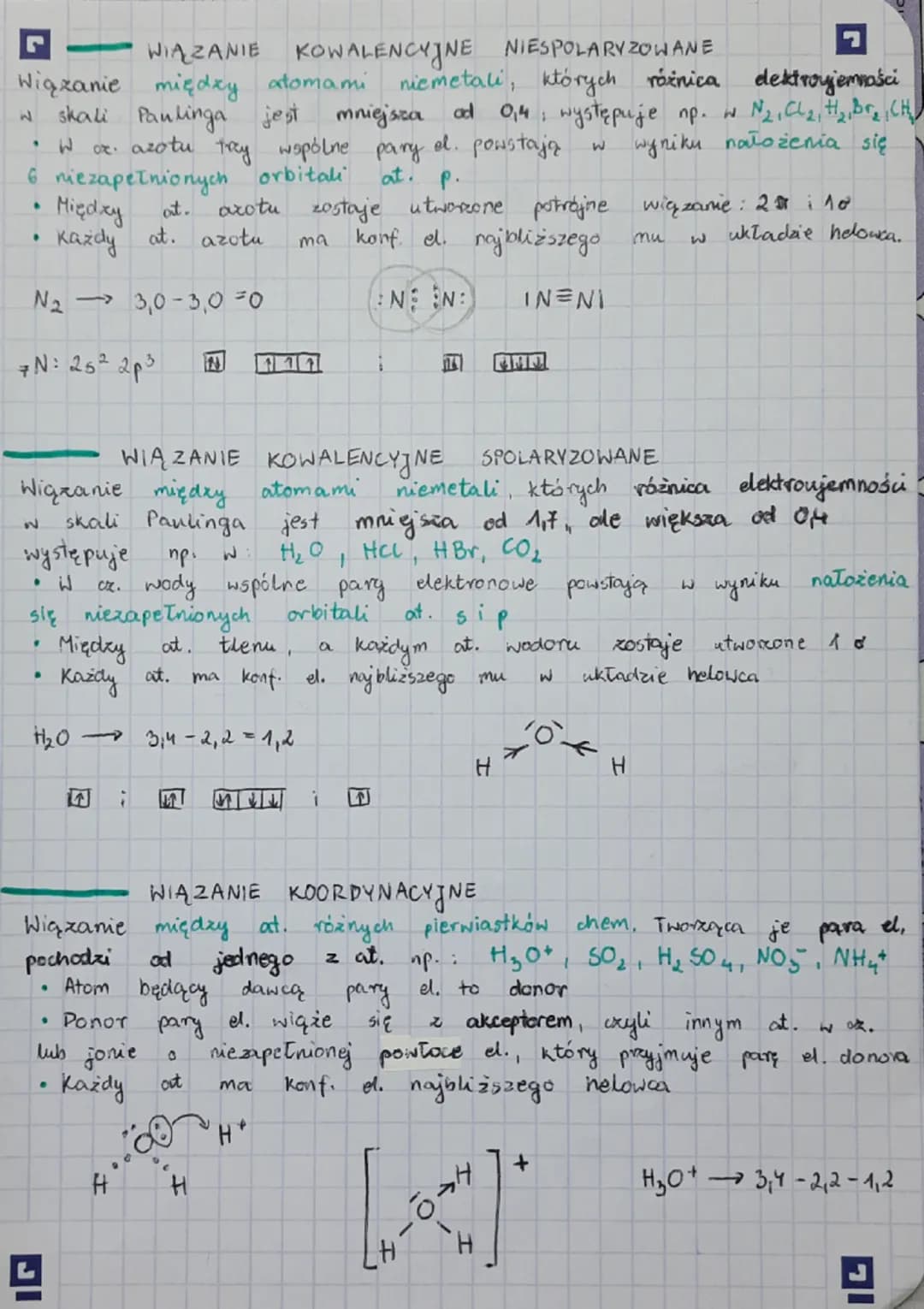 # RODZAJE NIĄZAN CHEMICZNYCH

7

Hiqrania chemiczne to oddziaływania, które występują
między Tączącymi się atomami. Tworge wiązanie chemicon