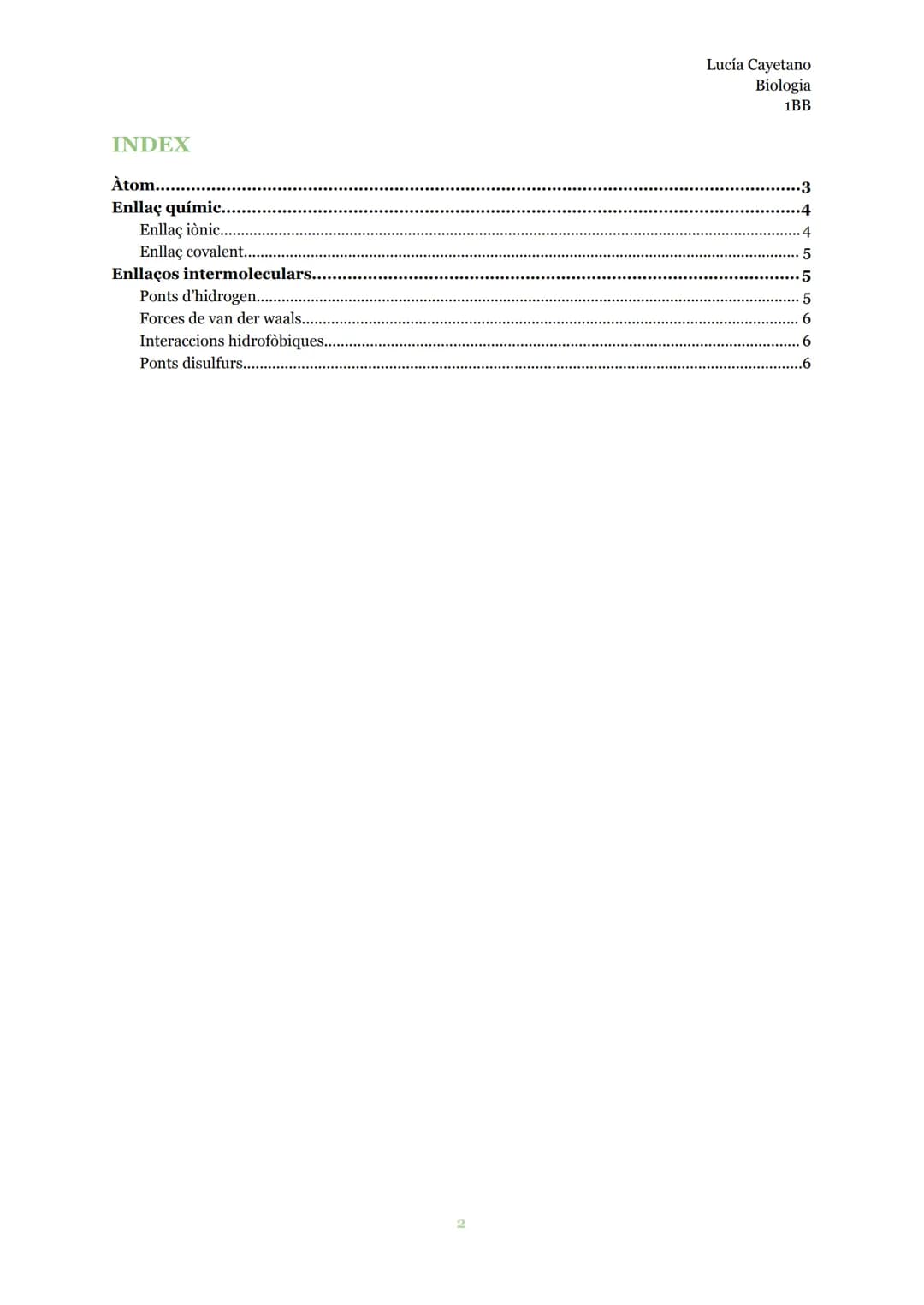 # LA COMPOSICIÓ
## QUÍMICA DE LA MATÈRIA

Biologia INDEX

Àtom..............................................................................