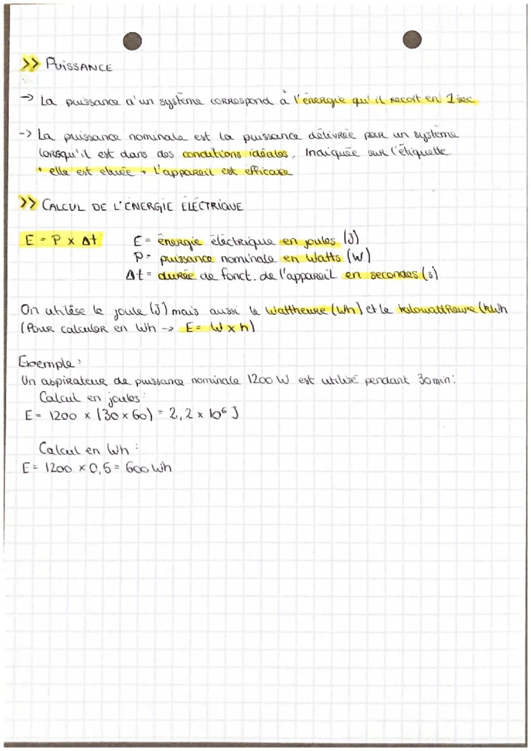 # physique

>> FORMES DE L'ENERGIE

→ énergie cinétique (liée a la vitesse Ec°= $\frac{1}{2}$ xmxv² (ming+uomo))

→ énergie potencielle (à l