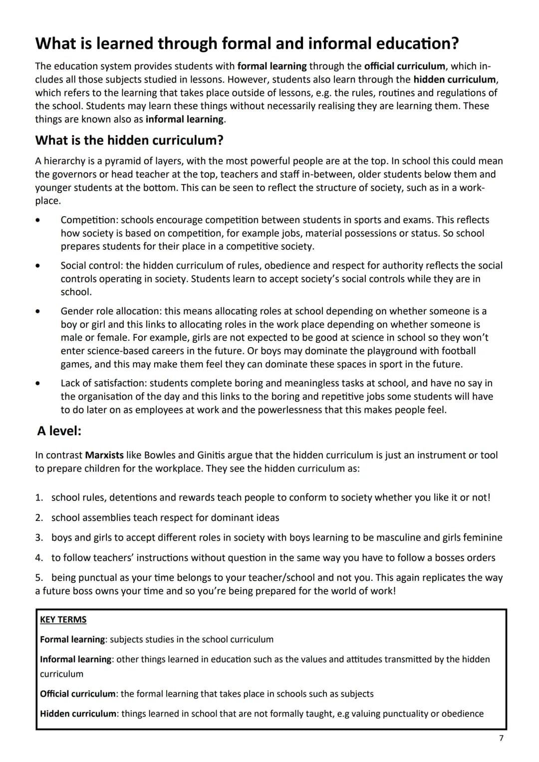 ## 2.2 Assessments

Paper 1: The sociology of families and
education

What's assessed

- The sociology of families
- The sociology of educat