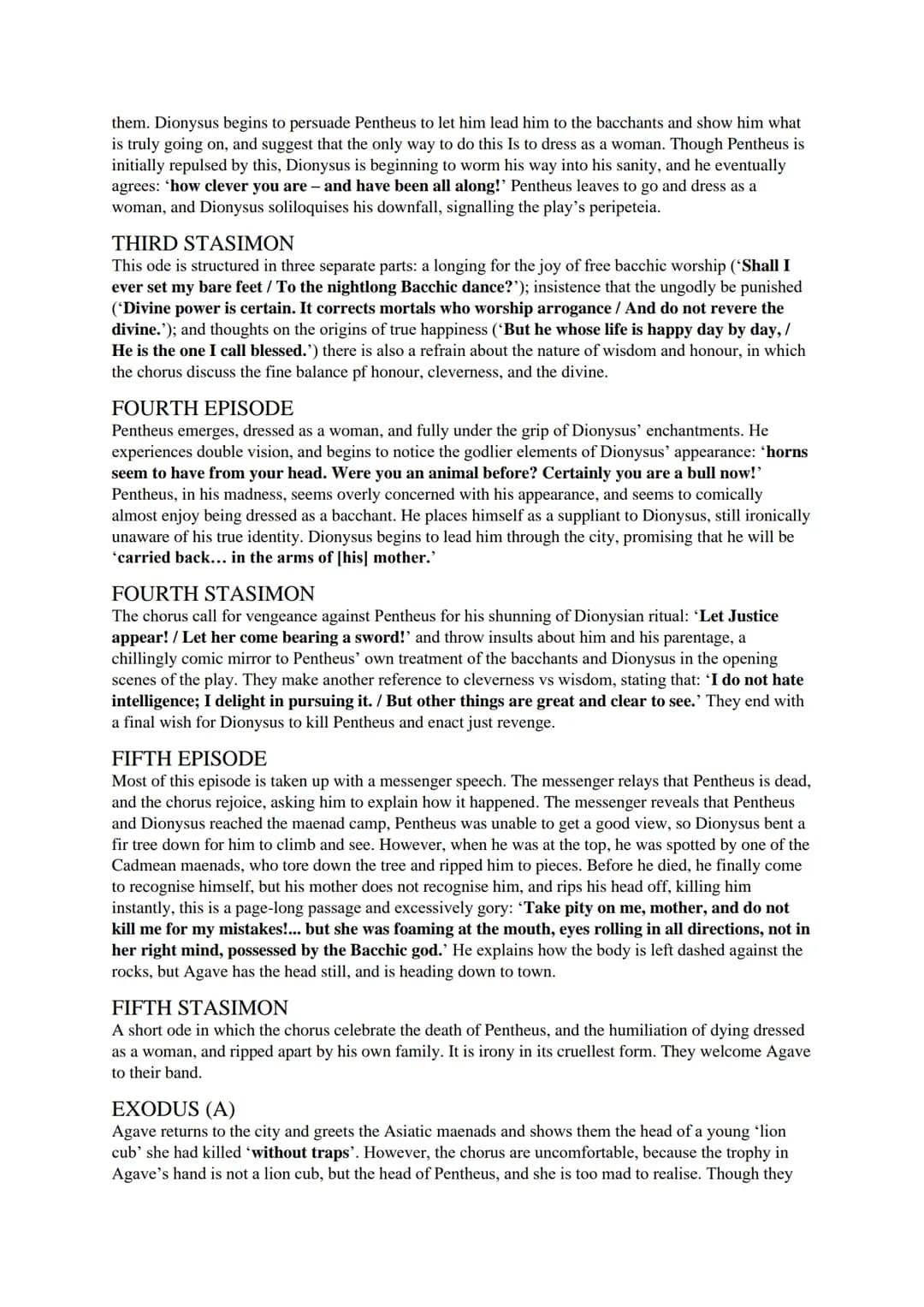 # 'BACCHAE' STUDY GUIDE

CONTEXT

EURIPIDES

- One of the three great Athenian tragedians, along with Aeschylus and Sophocles
- Famous for h