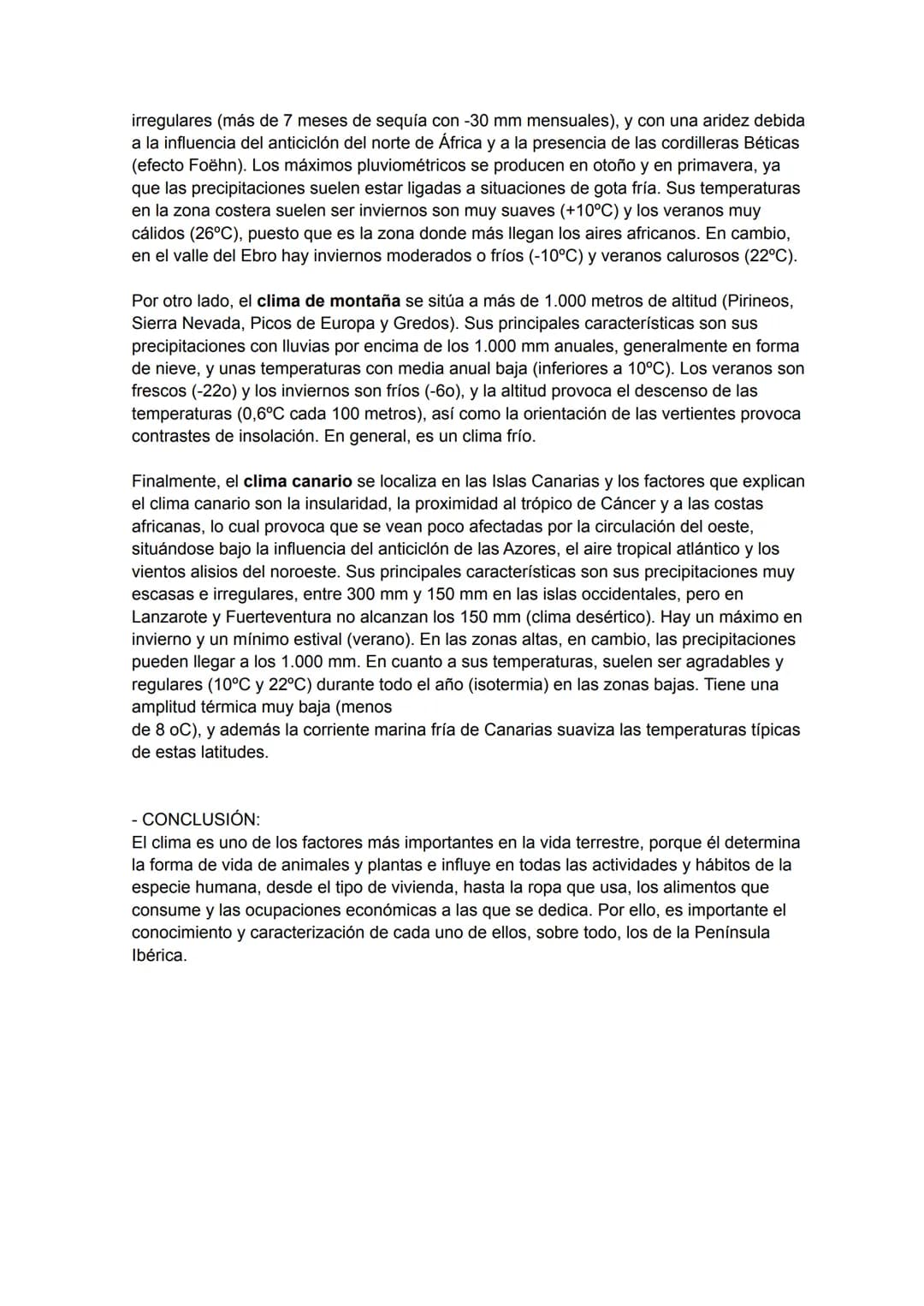 TEMA 3: LOS CLIMAS EN ESPAÑA.

- INTRODUCCIÓN:

En España tenemos una gran diversidad de climas, desde el clima en las costas y los
diferent