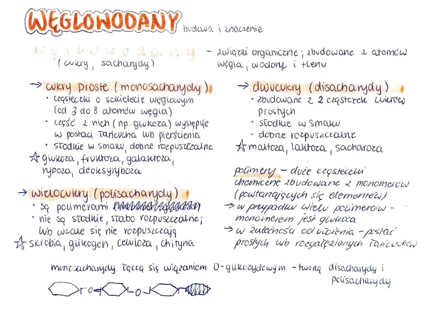 # WEGLOWODANY budowa i znaczenie

wg y bo wa dany
I cukry, sacharydy)

→ cukry proste (monosacharnyly)
*   cząstecchi o schielecie węglowym
