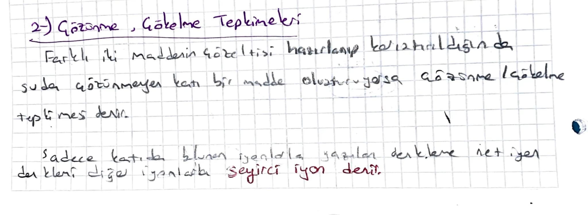 # Kimyasal Tepkimele

# Tepkime Torleis

Kimyasal tepkimeler ise aliaverizine göre 2 kızımdır. Isı alarak
ouzale endotermik, dinası or veren