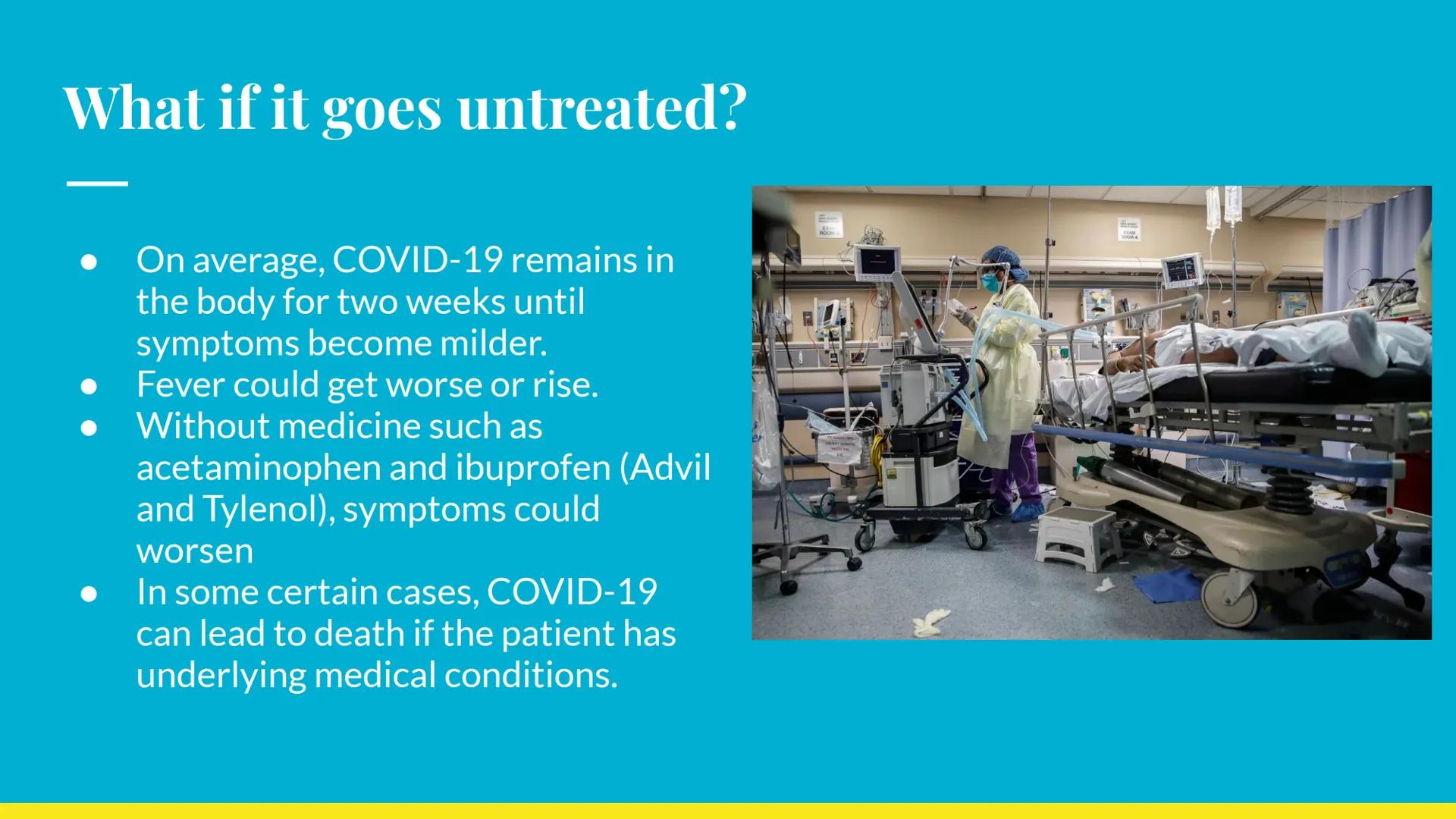 # COVID-19

Kai Davison # Overview

- COVID-19 is a type of flu that was originally
discovered in China in 2019.
- The term coronavirus is a