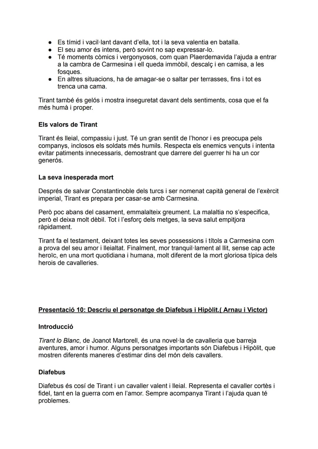 PRESENTACIONS TIRANT LO BLANC

Presentació 1: Biografia de l'autor. (Martina i Queralt)

Joanot Martorell va néixer a València entre 1405 i 