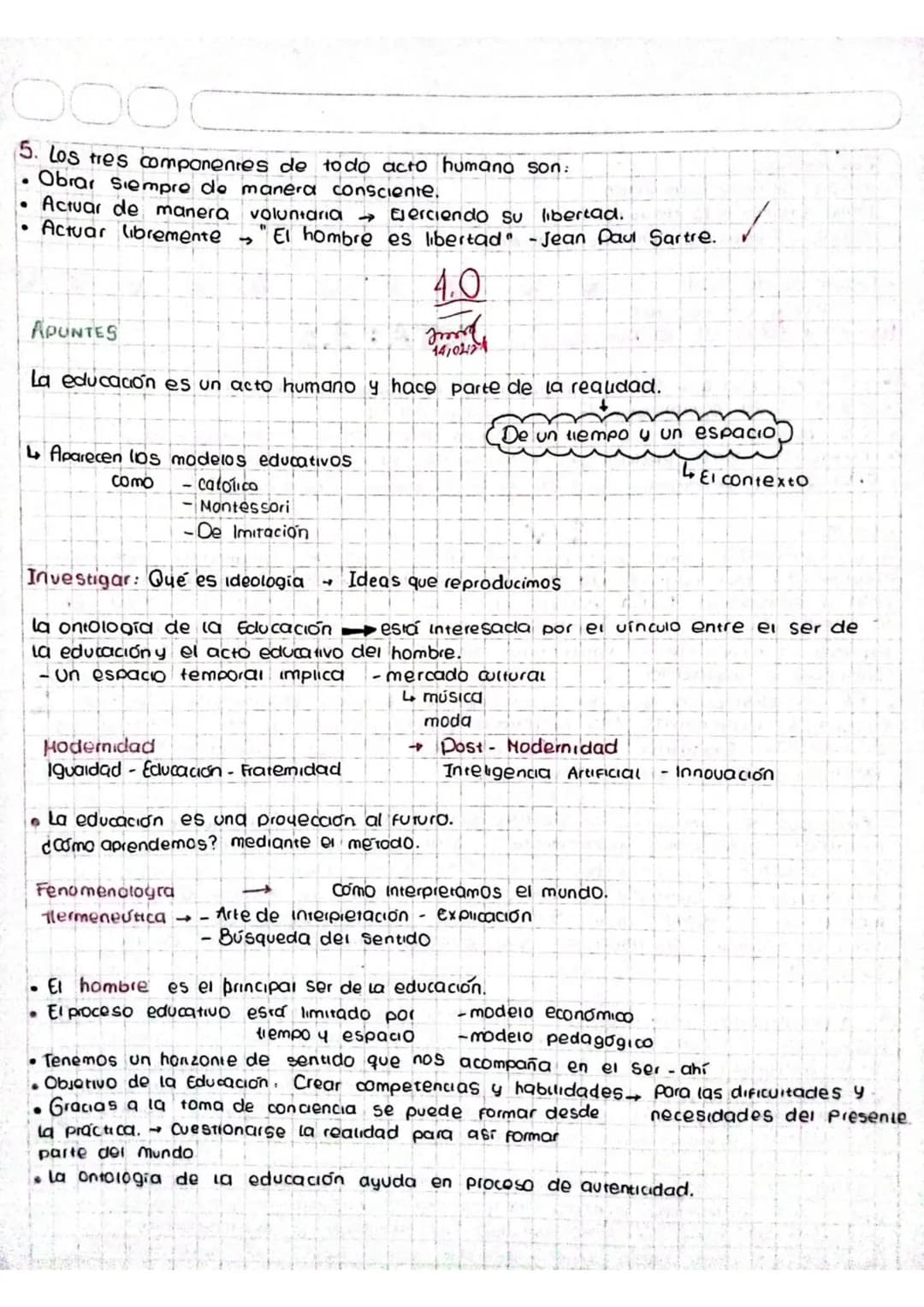 # cuestiondrio

*   ¿Qué es la ontología?
*   ¿Qué es la ontología de la educación?
*   ¿Qué es el Dasein?

14 de febrero de 2024

*   ¿Cómo