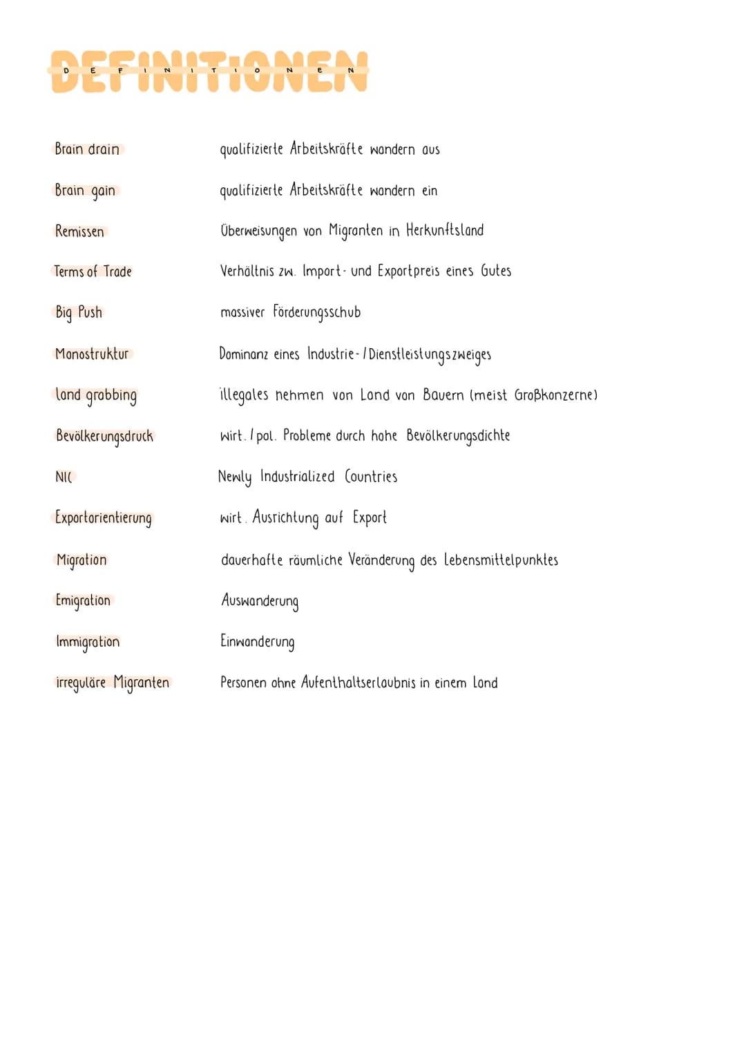 # GLODALE DISPARITATEN

Unterschiede zwischen den verschiedenen Ländern der Welt
Anhand dieser Lassen sich Länder klassifizieren

Klassen
In