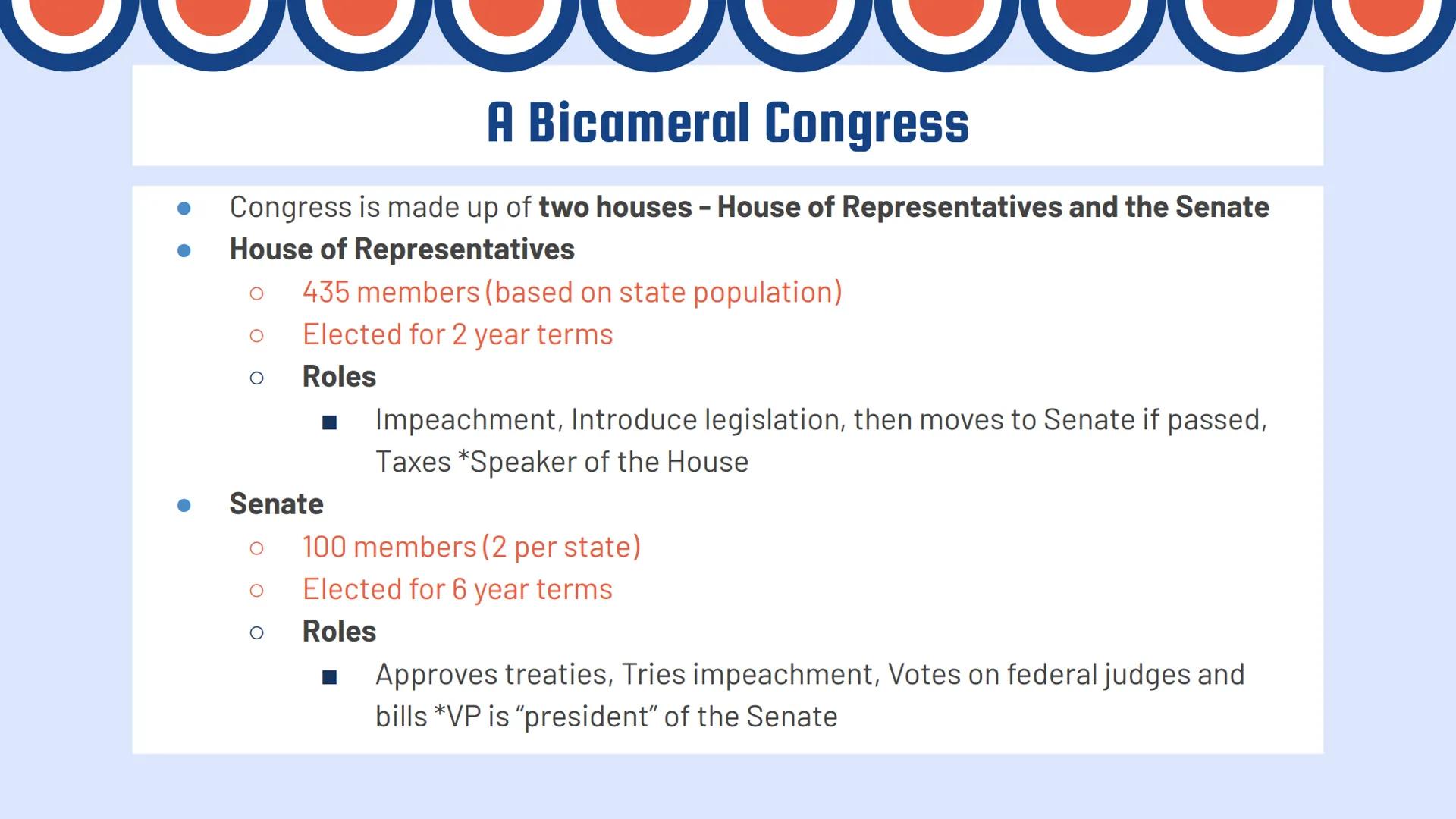 # Separation of
# Powers
Basics of the Three Branches Bellringer

1. Which principle of the government deals with the
division of power betw