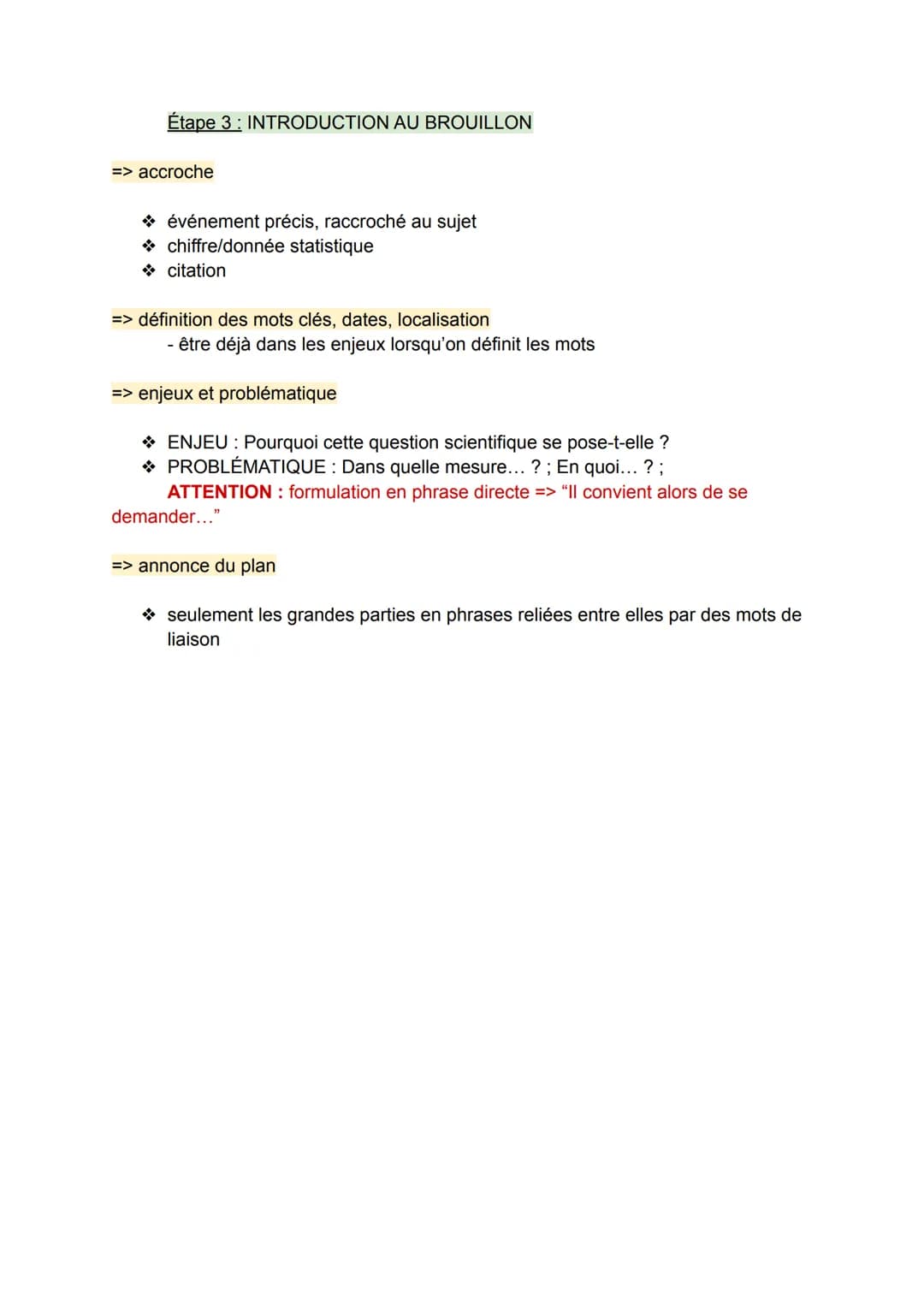 MÉTHODOLOGIE DE LA DISSERTATION - HGGSP

Étape 1 - BROUILLON

=> définir les mots de la question

❖ questionner les mots: singulier/pluriel 