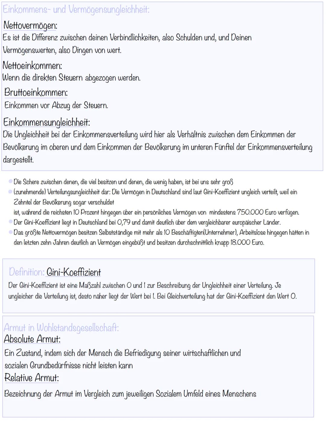 # Vorbereitungen auf die Wipo Klausur

Soziale Ungleichheit

Begriffsdefinition: Soziale Ungleichheit

Soziale Ungleichheit beschreibt den Z