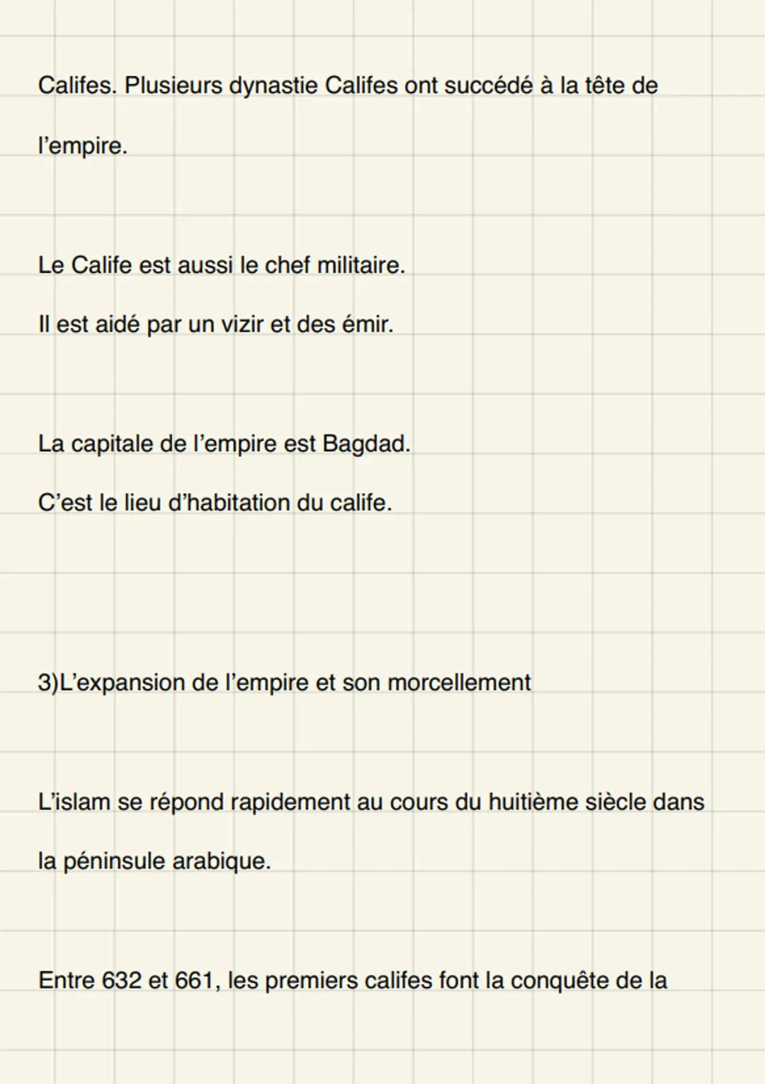 # L'islam

Une religion, un empire

Au au début du, les arabes c'est pour la plupart polythéistes.
Mohamed, on travailler on va annoncer une