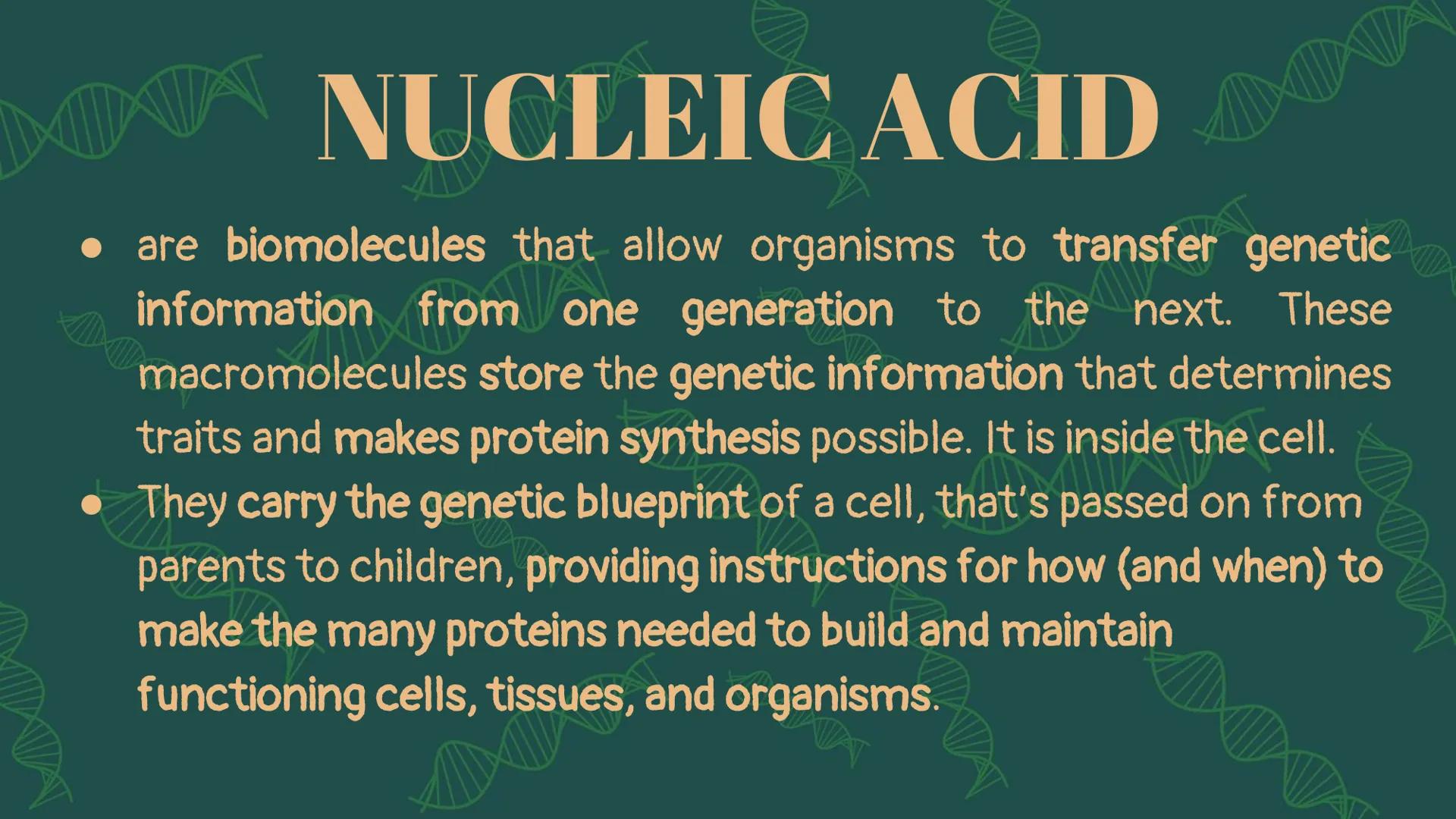 # NUCLEIC
# ACID When you hear the word
"nucleic acid", what
comes to your mind? # History on
Background # Friedrich Miescher
• was a Swiss 