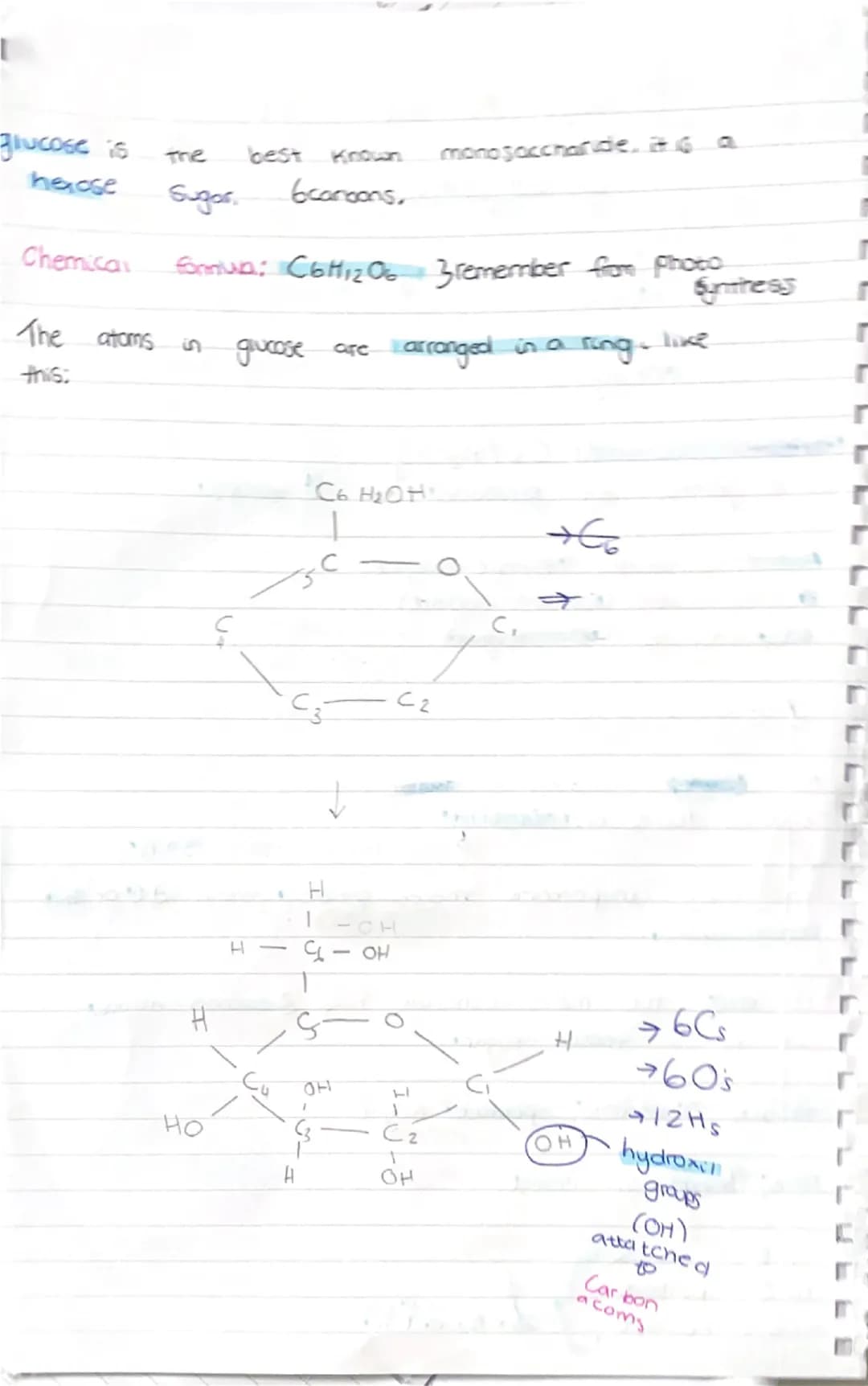 Biology

G

As level 1.1

Carbohydrates

All Contain Only 3 elements:
-Carbon
-hydrogen
-Oxygen

General formula: Cx (H₂O)y
Carbohydrates ar