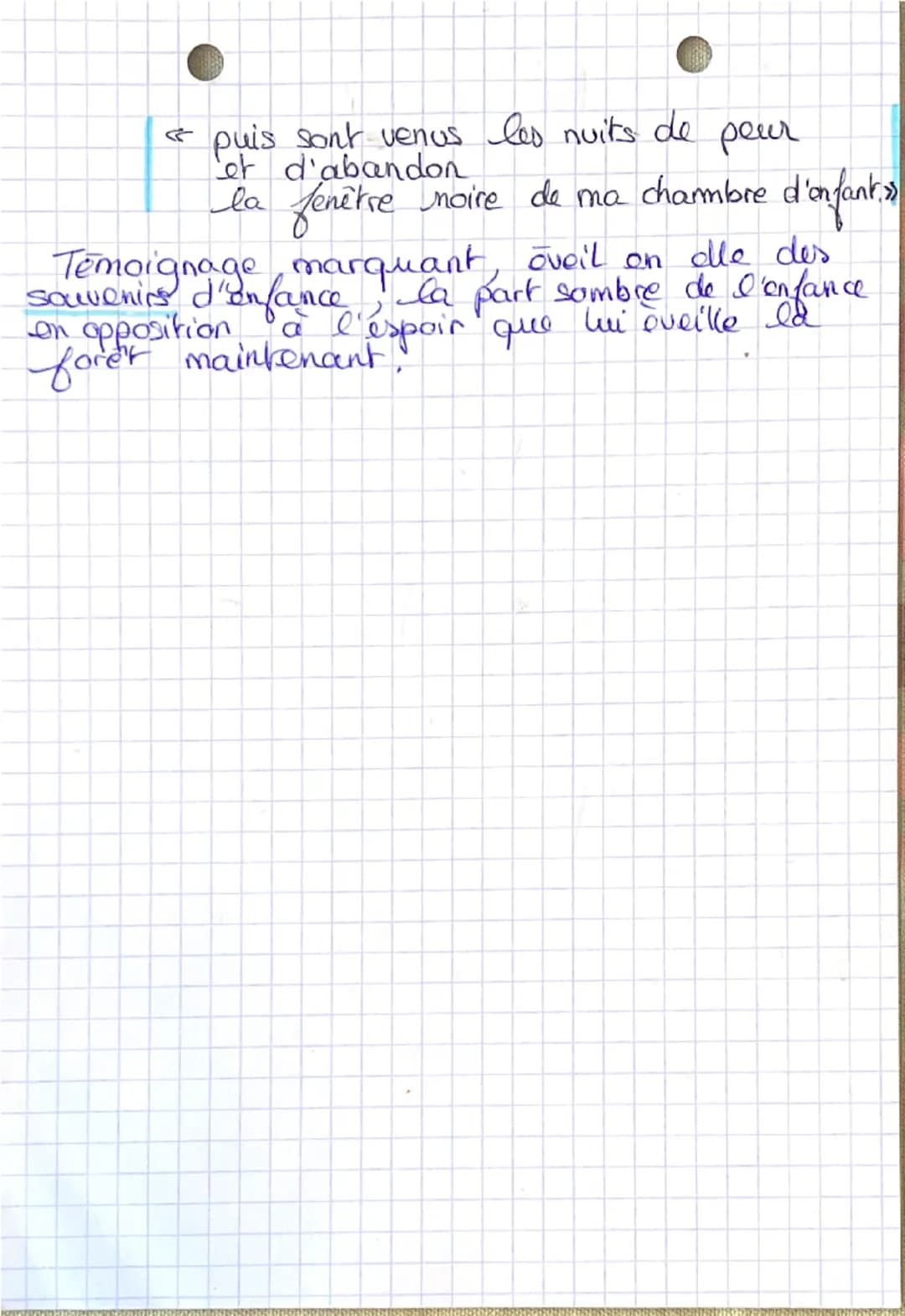 Citations:
Mes forêts:
(Nature : Lieu paradoxal.
* Beauté
← de biais
la beauté vient
chasser l'obscurité >>
* Nature hostile, angoissante
← 