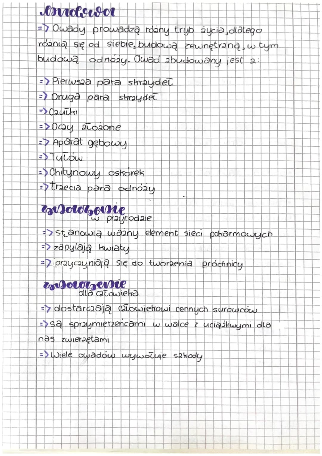 # Owady

staudorsagi
zdolne do Lotu

jdzie zyjor i salz iryglądają

4) Prawie wszystkie owady żyją na lądzie. Tylko
nieliczne gatunki występ