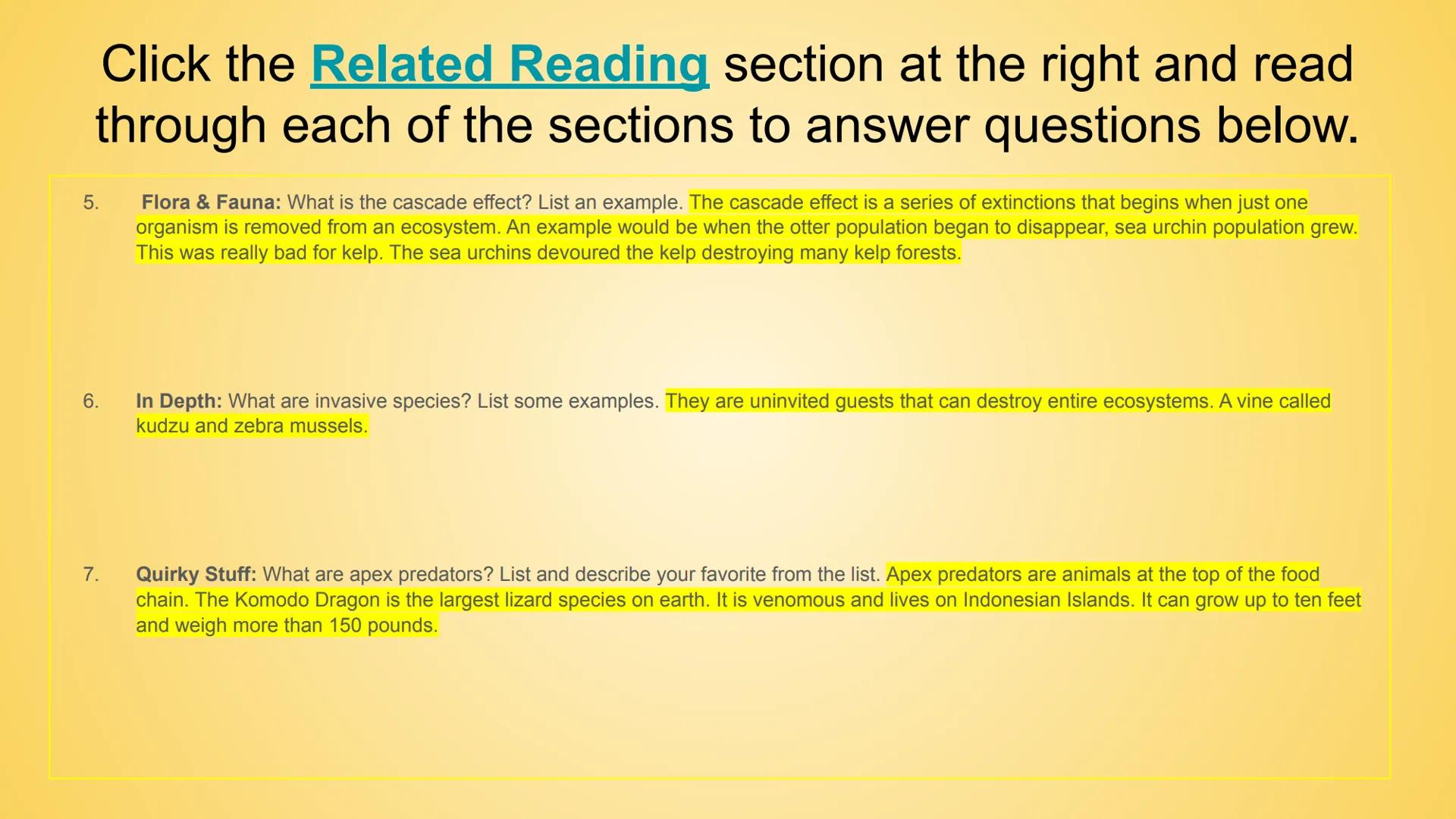 # BrainPOP: Food Chains &
# Energy Pyramid Activity # Part 1- BrainPOP Food Chains

Watch the movie and answer the questions below. (Turn on