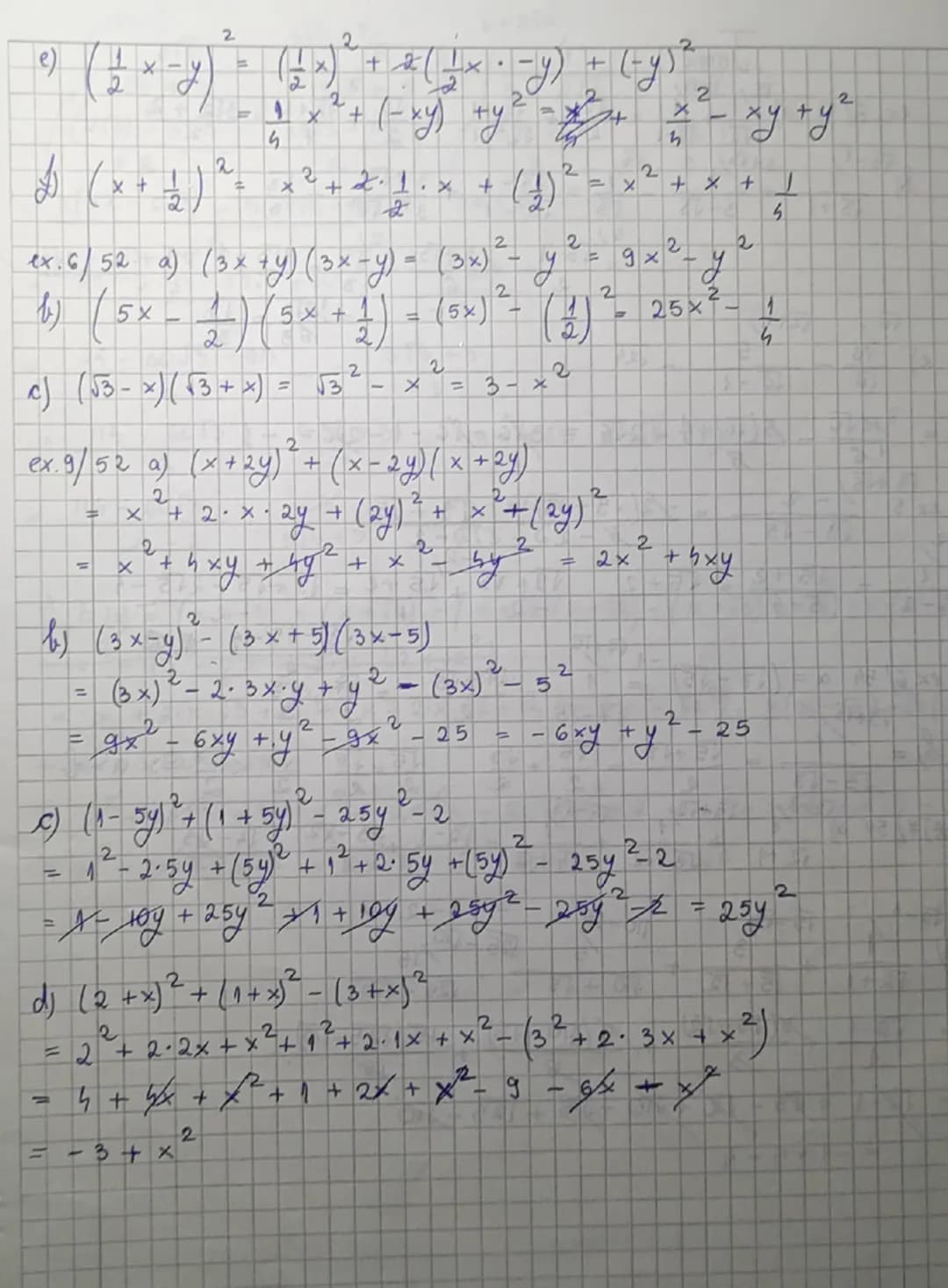 13.11.2024

Formule de calcul prescurtat
① $(a+b)^2$ = $(a+b) (a+b)$ = a.$(a+b)$ + b=$(a+b)$
= a²+ ab + ab + b² = a² + 2ab + b²
=> $(a + b)^