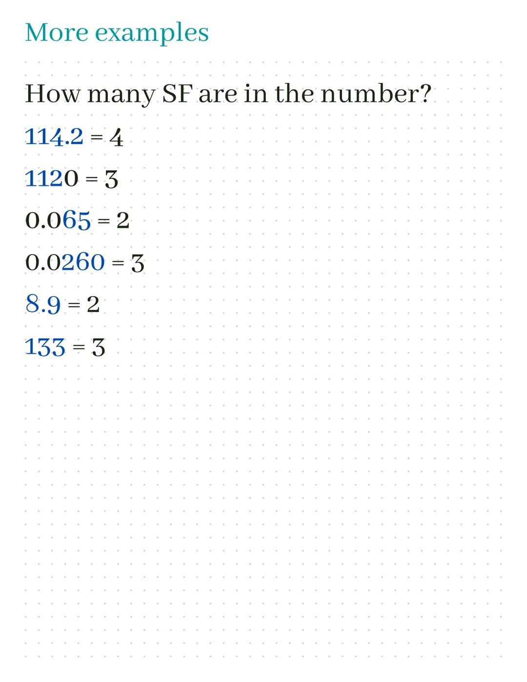 # Chemistry: Significant Figure

Significant figure: It's the numbers in a
measurement that can be counted on to be
exact

1. Non-zero numbe