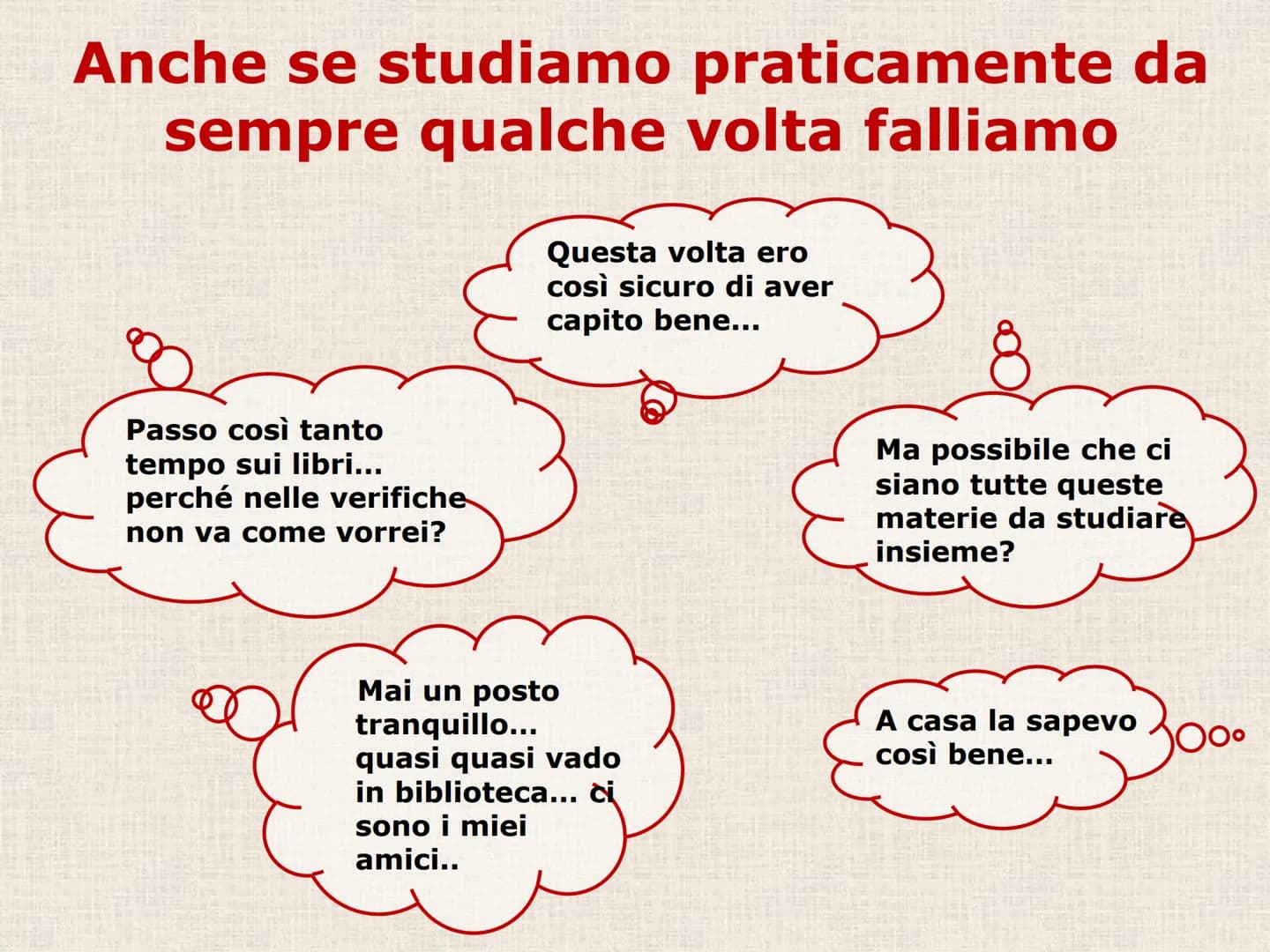 D) STUDIO E MAPPE # L'INTERROGAZIONE E LA
VERIFICA NON POSSONO
BASARSI SOLO SULLO
STUDIO DEGLI APPUNTI!

QUASI SEMPRE LO STUDIO
DEGLI APPUNT
