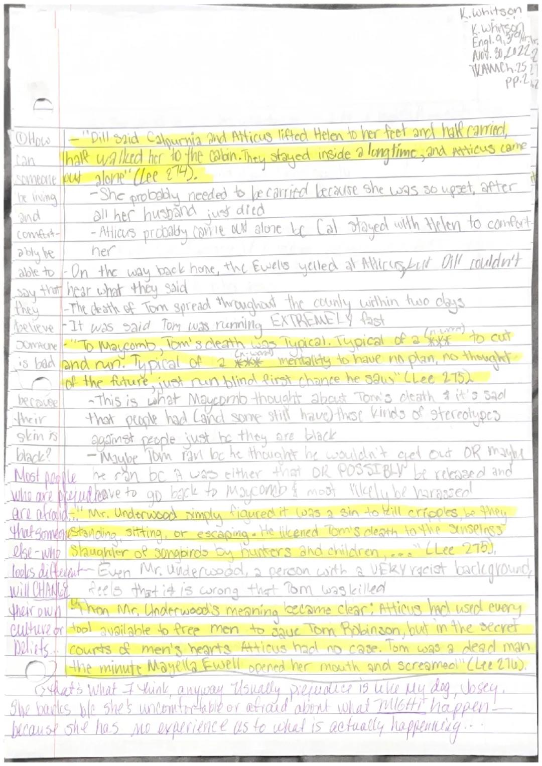
<p>In Chapter 22, Jem is deeply affected by the outcome of Tom Robinson's trial and believes that the verdict was unfair. This shows how At