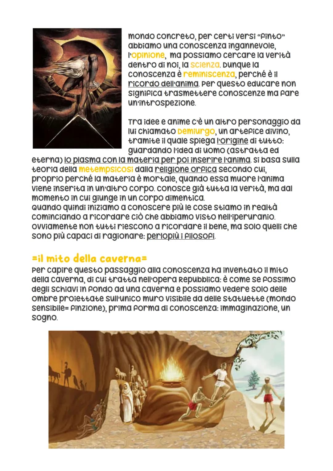 # Platone

=vita=
Platone è il soprannome di Aristocle e
deriva da "platos"=ampio, probabilmente
perché aveva una fronte ampia. Nasce in
una